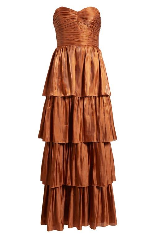 chinese dress ladies Tiered Maxi Dress - Wine main image 1