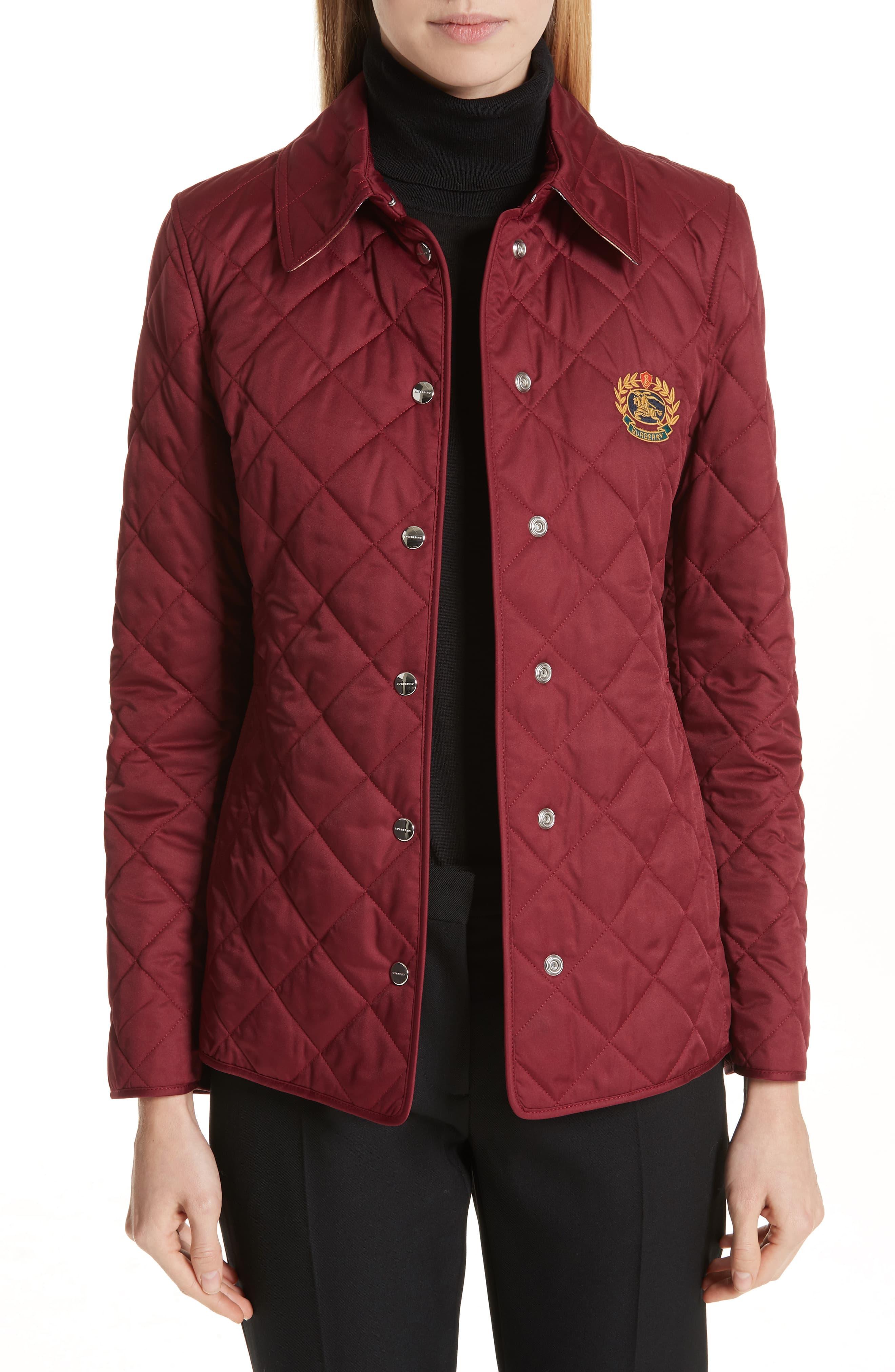 burberry franwell diamond quilted jacket