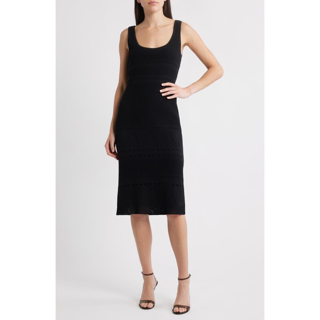 Kobi Halperin Emerson Open Stitch Sleeveless Dress in Black Lyst