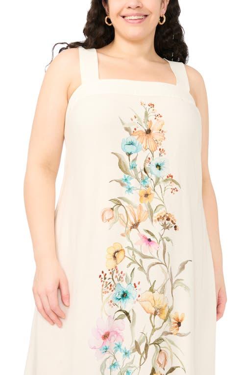 vince camuto plus size maxi dress Vince Camuto Plus Square-Neck Smocked-Back Sleeveless Maxi Dress