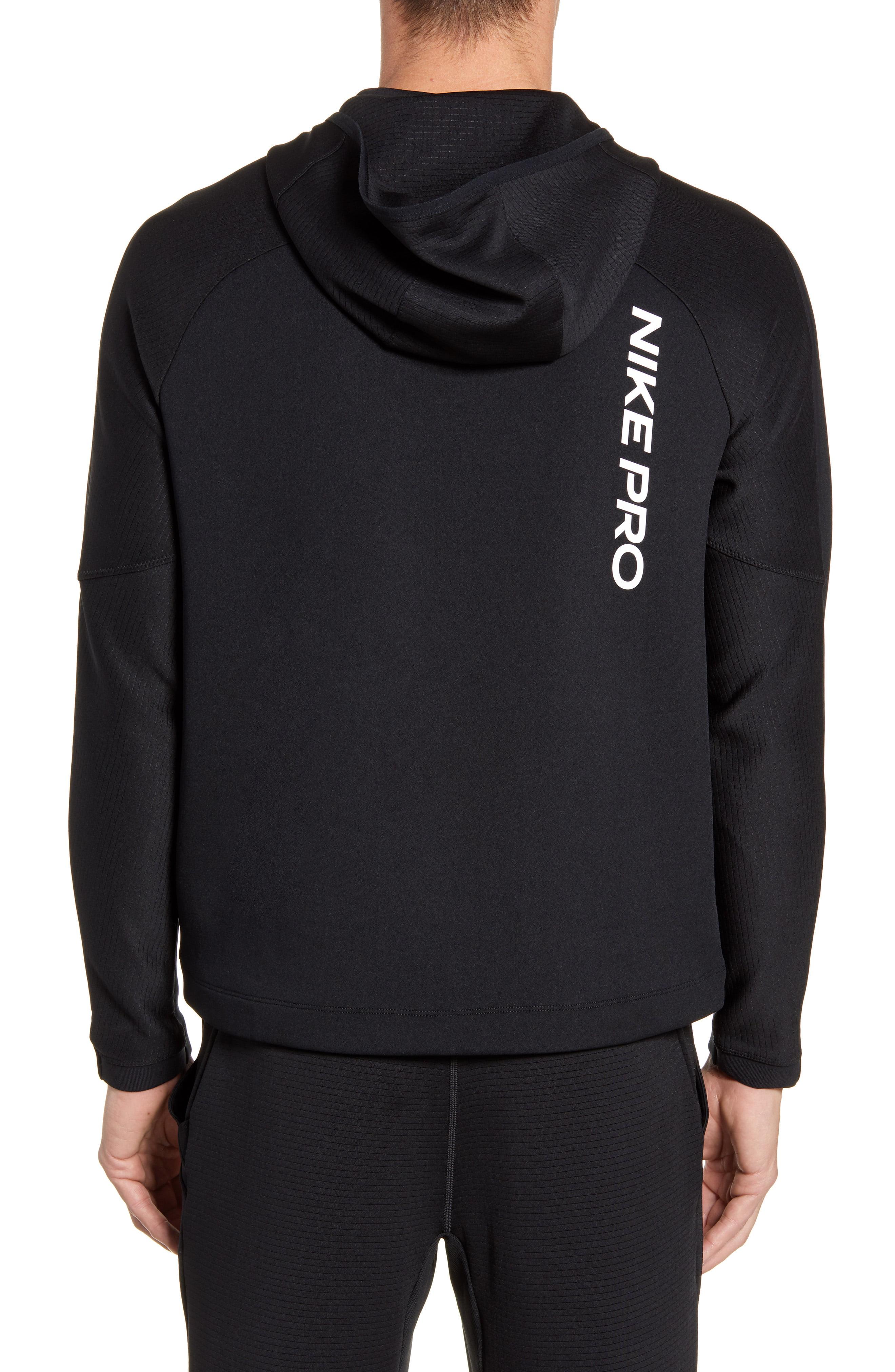 Nike pro store pullover hoodie