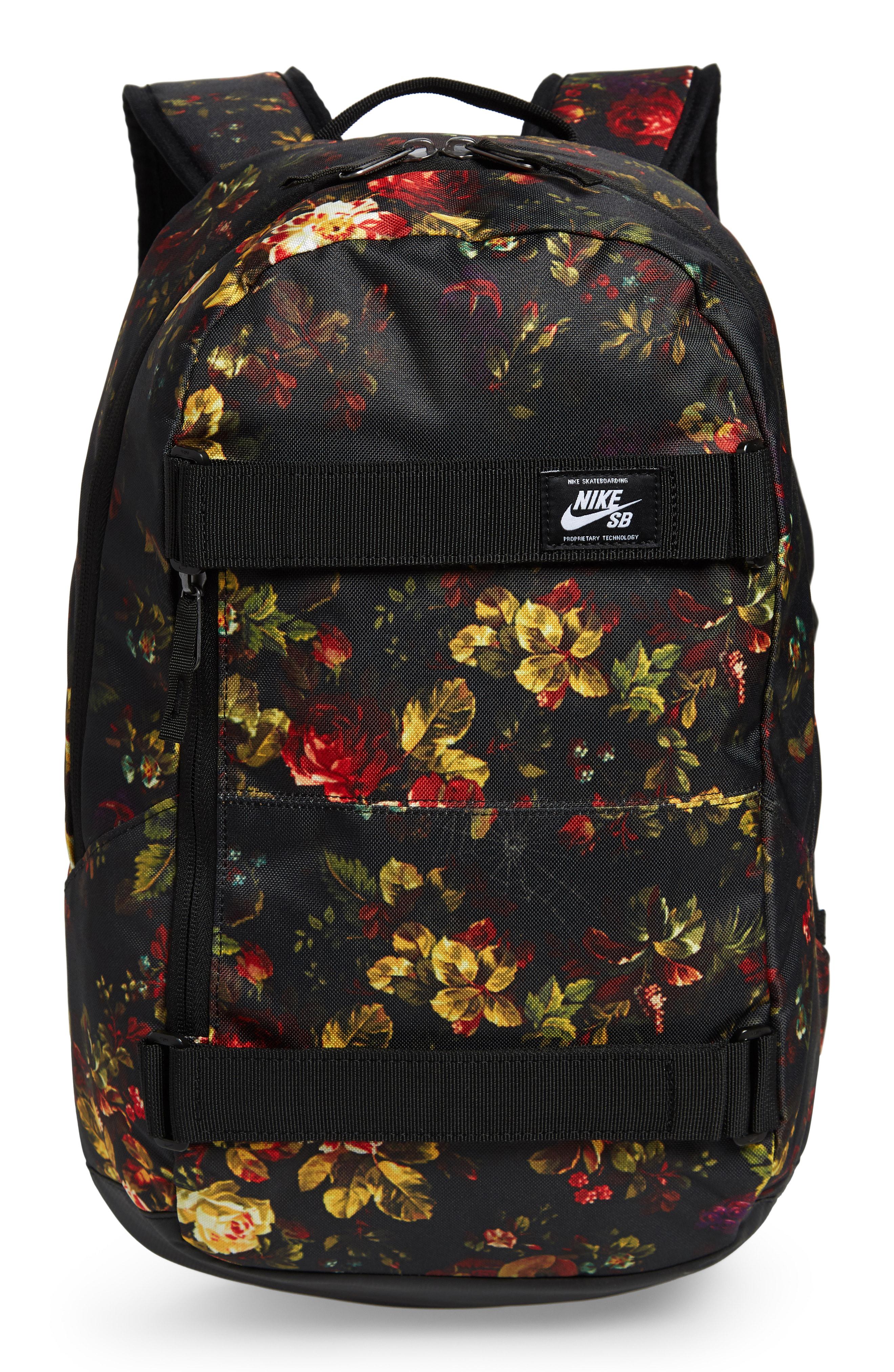Nike Courthouse Floral Backpack In Black For Men Lyst
