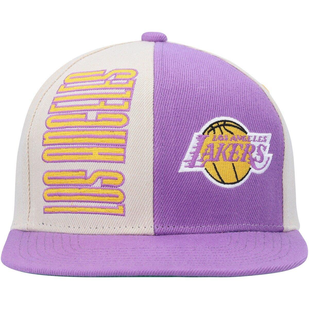 Lids Los Angeles Lakers Mitchell & Ness Hardwood Classics Back to Back  '87-'88 Champions Adjustable Dad Hat - Purple