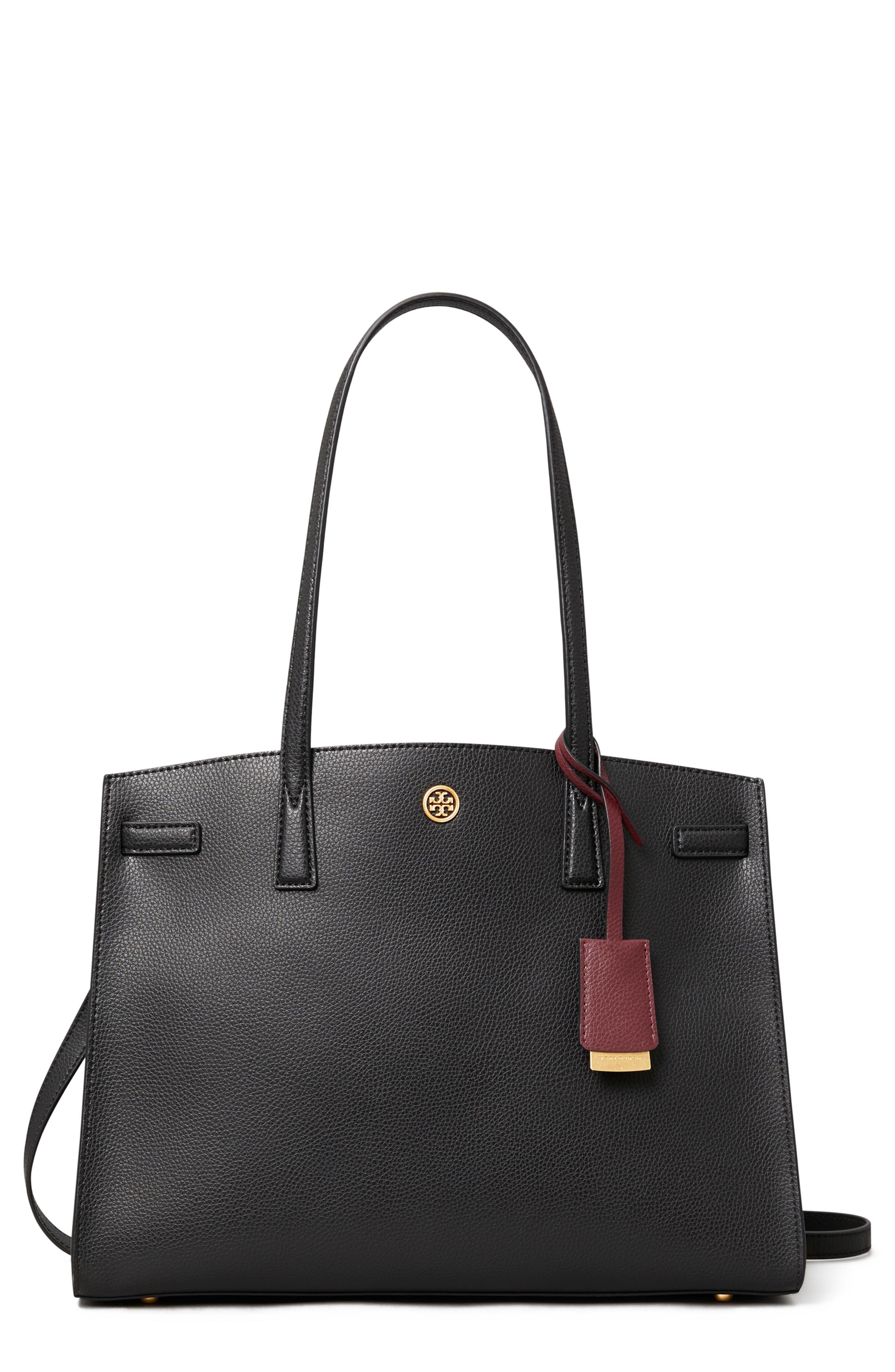 Tory Burch Walker Satchel in Brown | Lyst