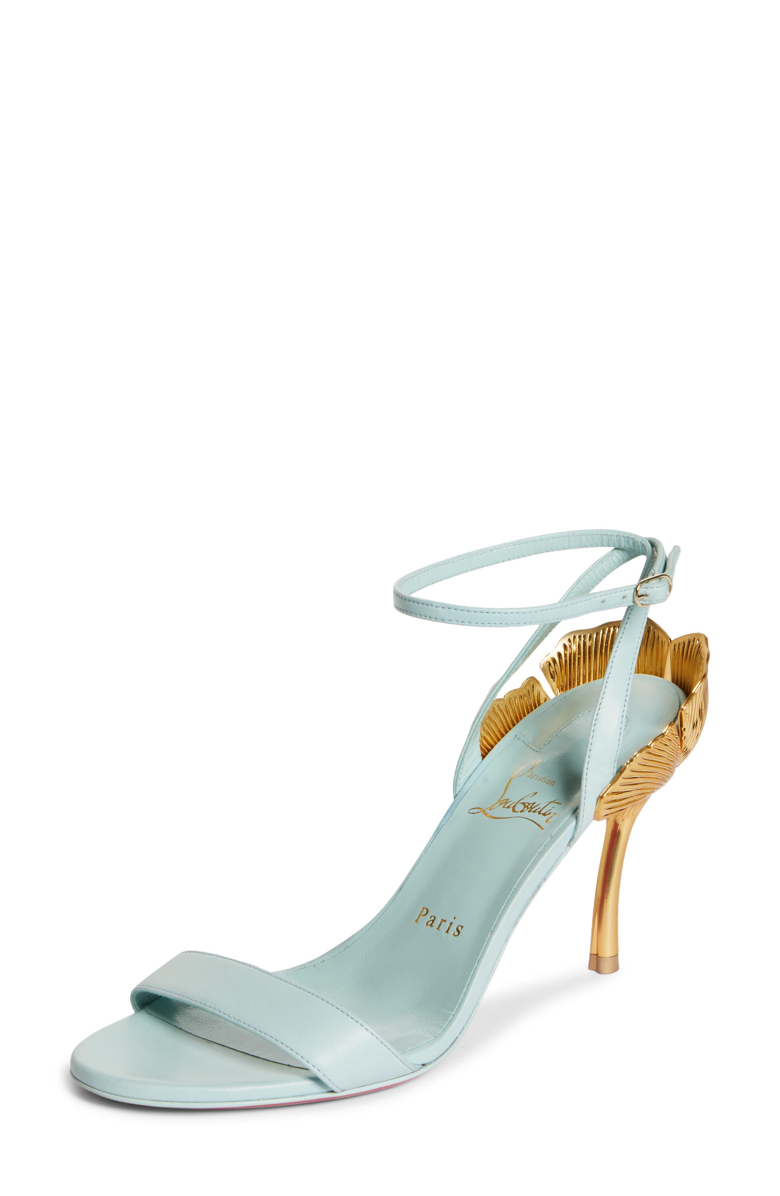 Christian Louboutin Ginkgo Girl Ankle Strap Sandal in Blue