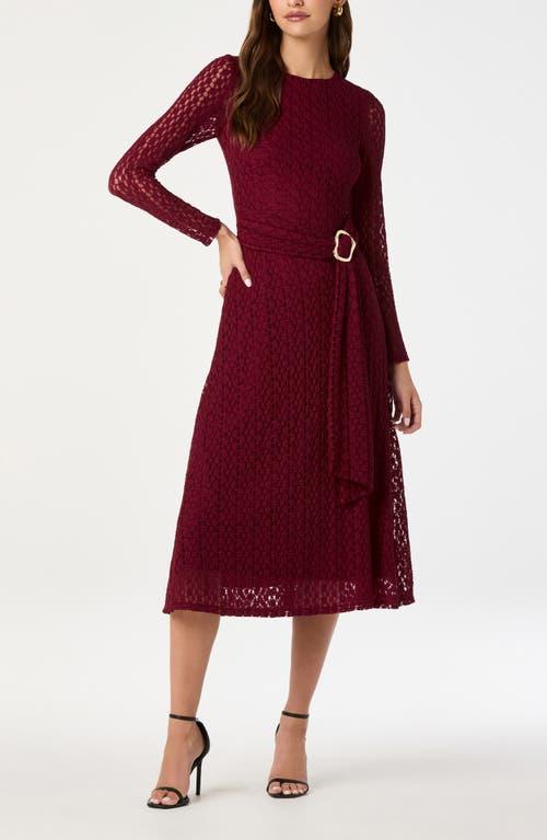 astr red lace dress ASTR the Label Petra - Red Dress - Lace Dress - Maxi Dress