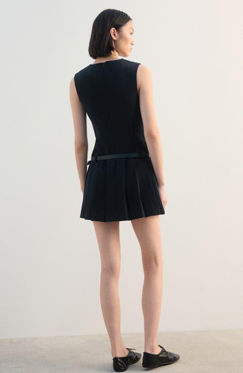 mango pleated short dress Mango Women's Pleated Short Dress