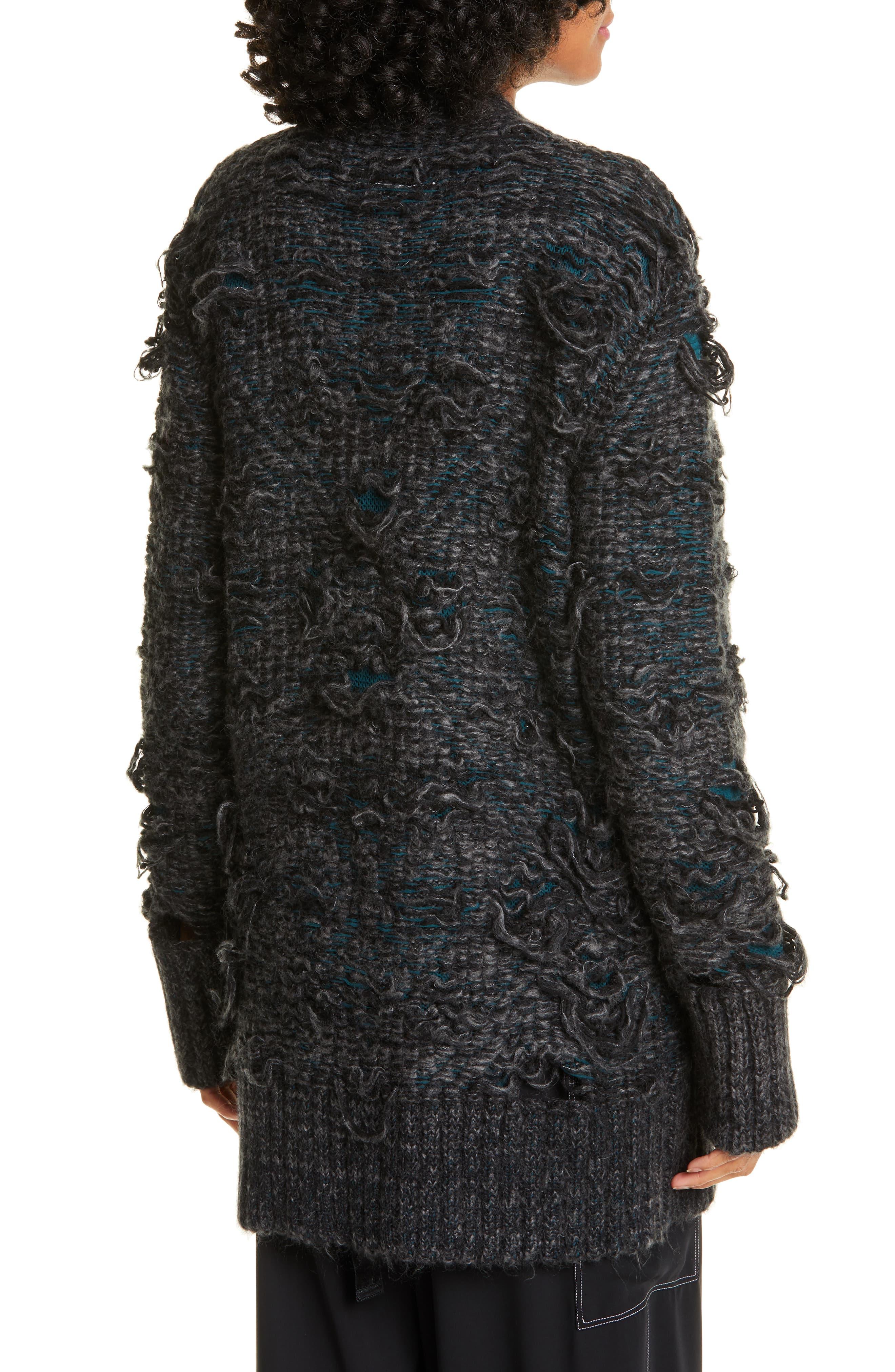 maison margiela distressed cardigan