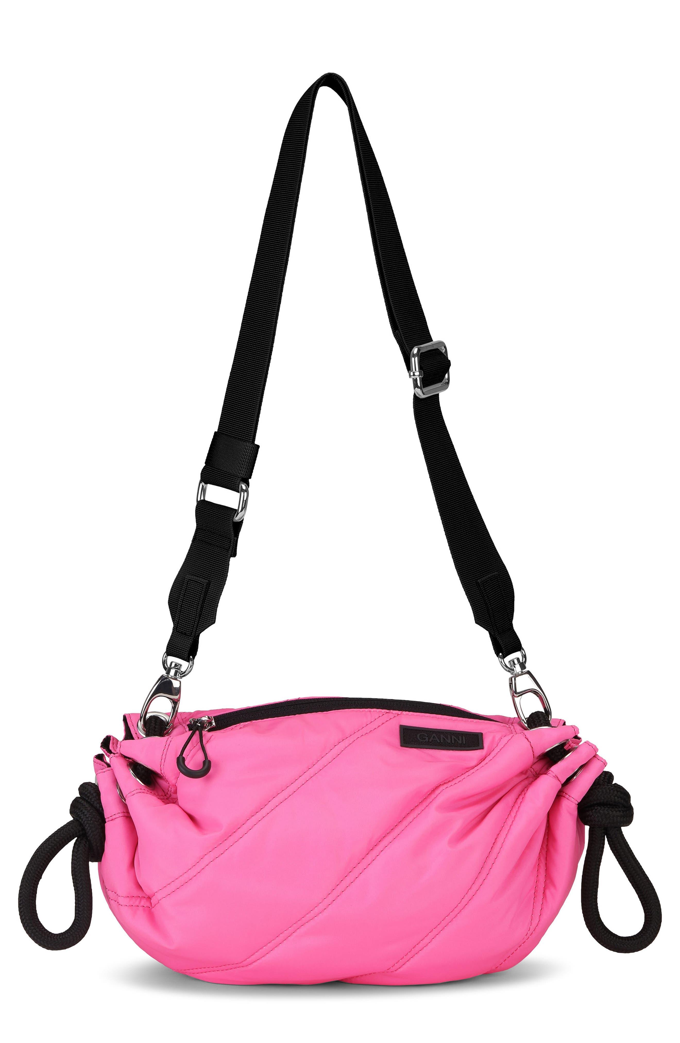 Ganni Quilted Recycled Tech Small Crossbody Bag in Purple Lyst