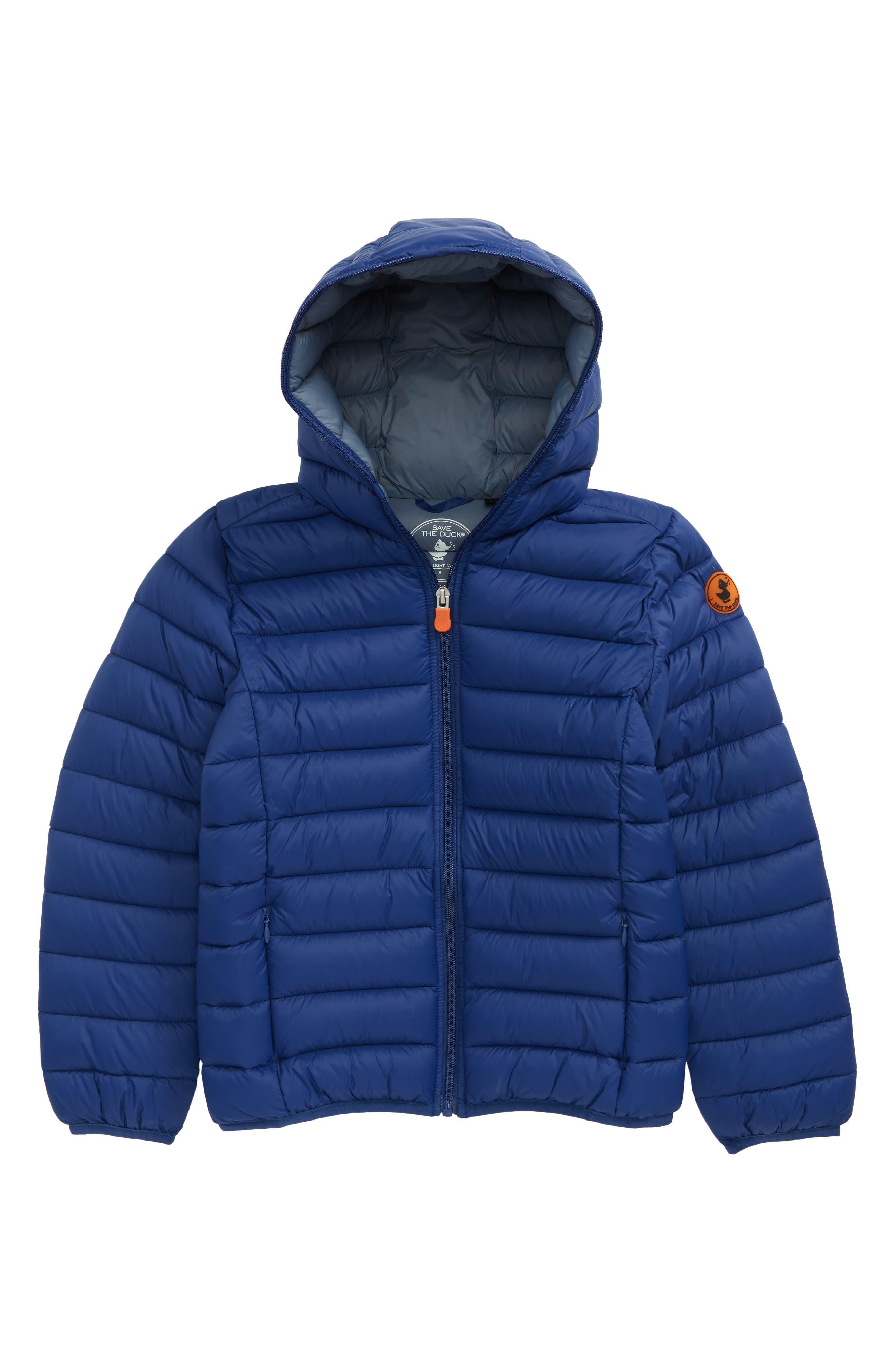 Save The Duck Kids' Dony Puffer Coat in Blue for Men | Lyst