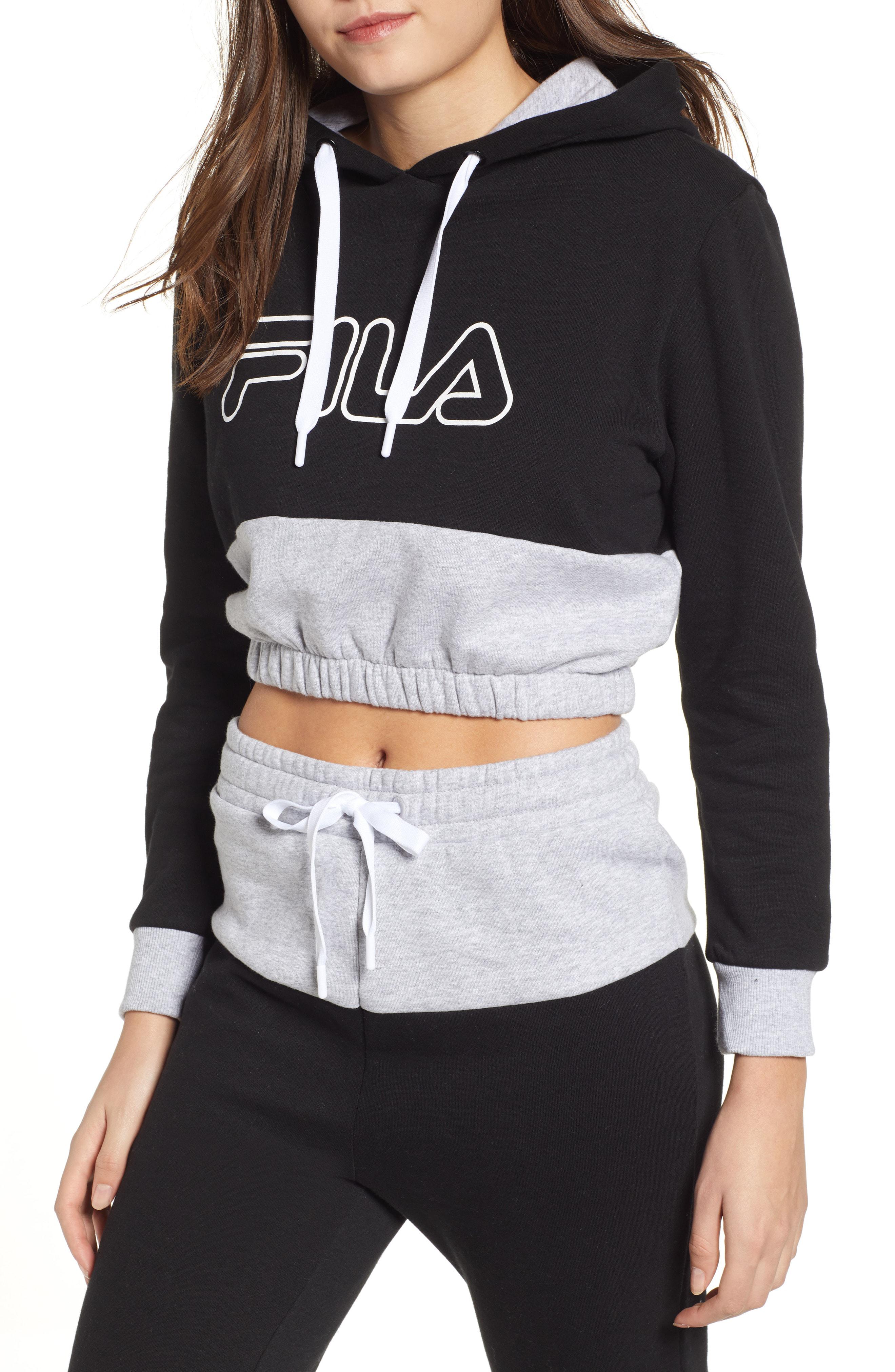 fila dora crop hoodie