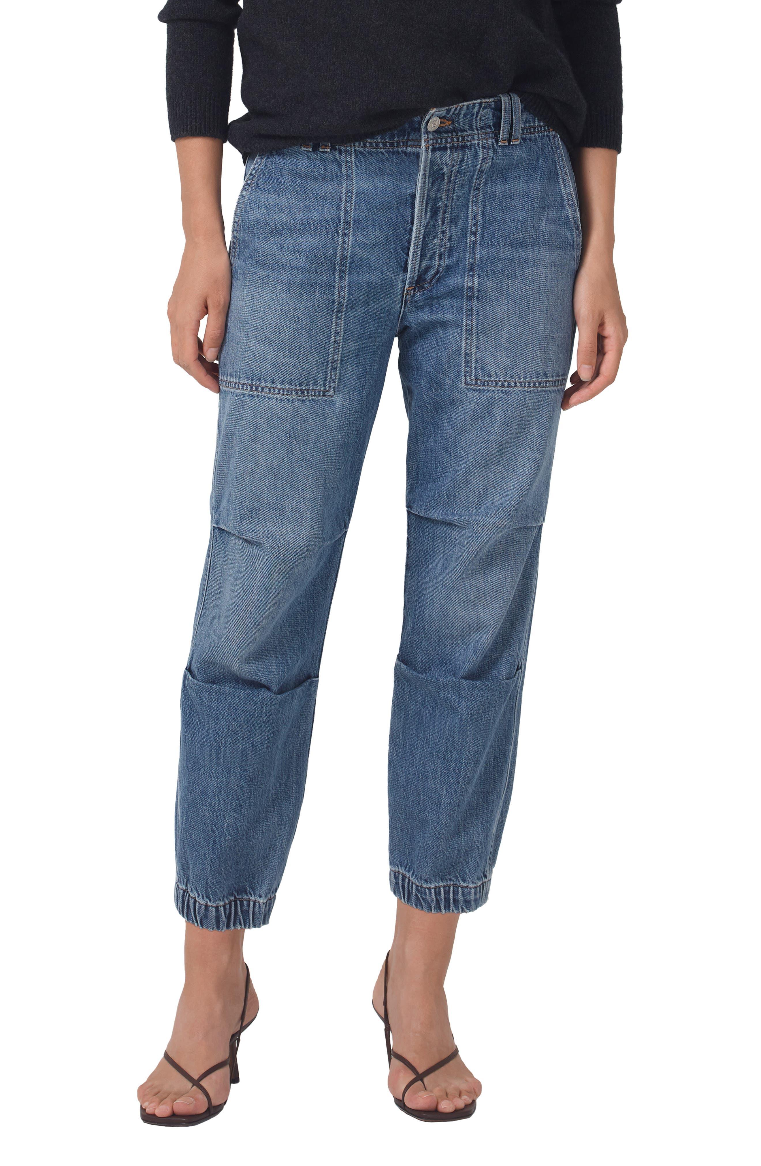 Citizens of Humanity Agni Slim Fit Utility Organic Cotton Jeans in Blue Lyst