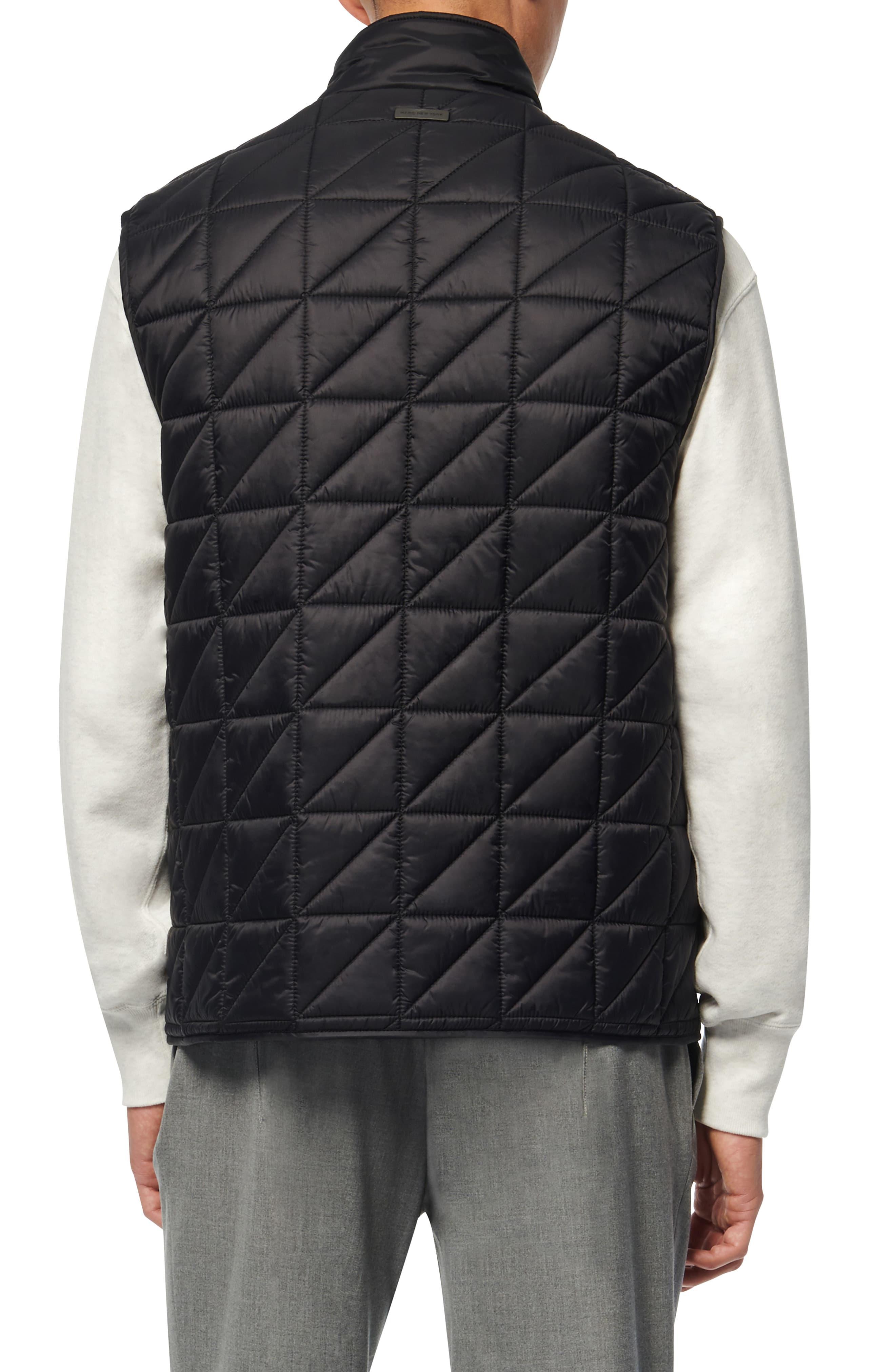 Marc New York Synthetic Bramble Water Resistant Quilted Vest in Black
