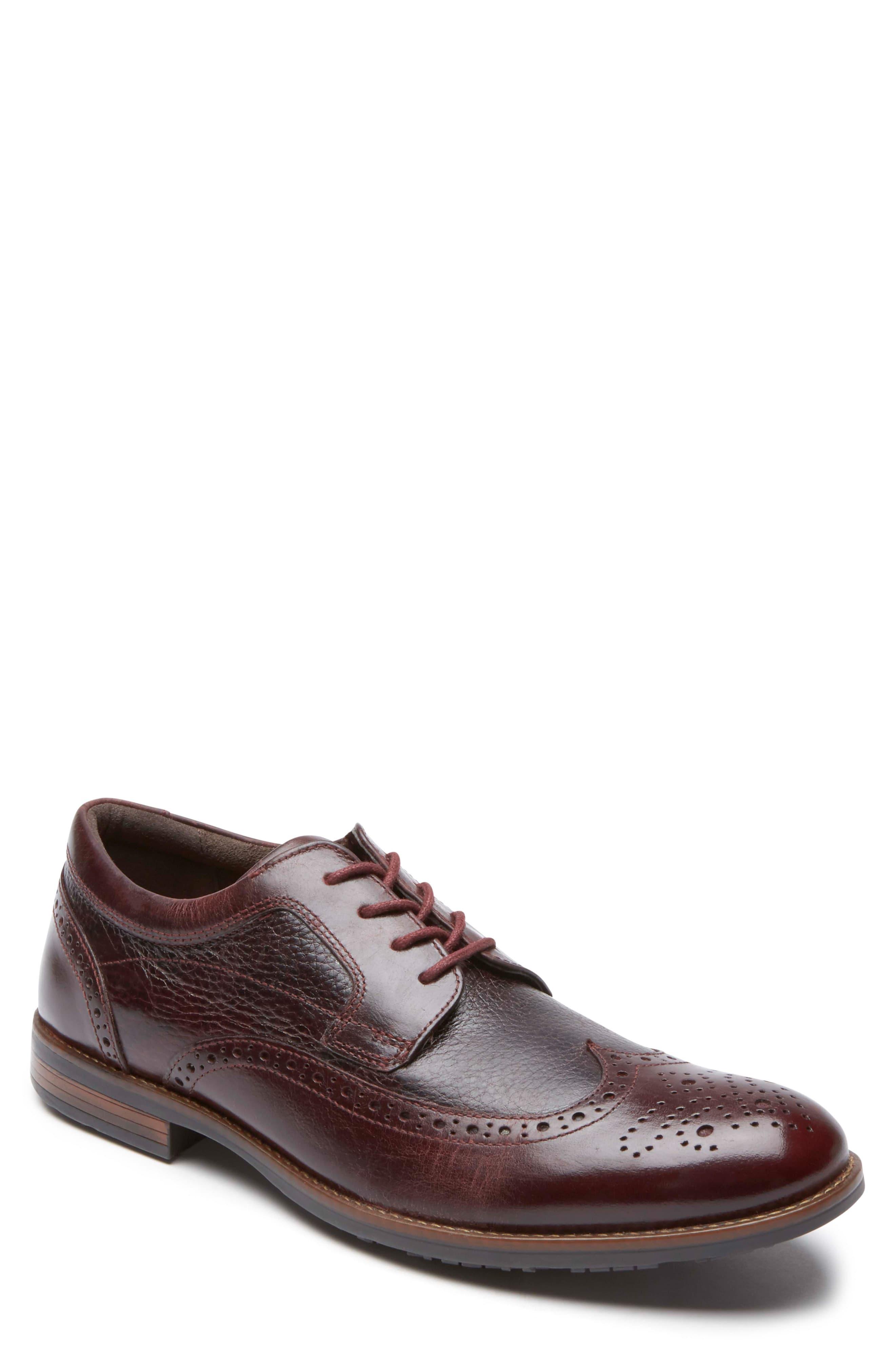 rockport dustyn waterproof wingtip brogues
