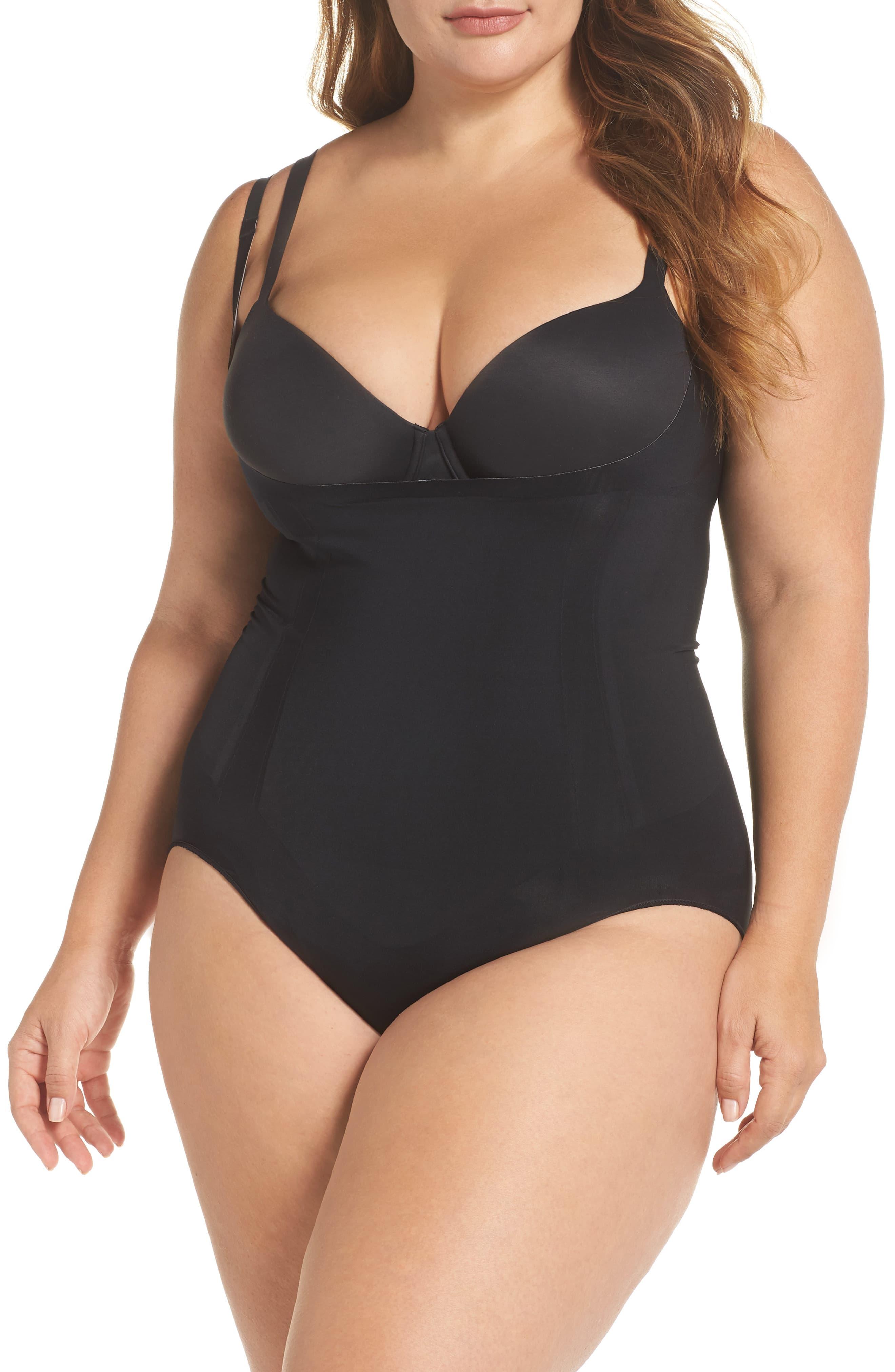Spanx Spanx Oncore Open-bust Panty Bodysuit in Black - Lyst