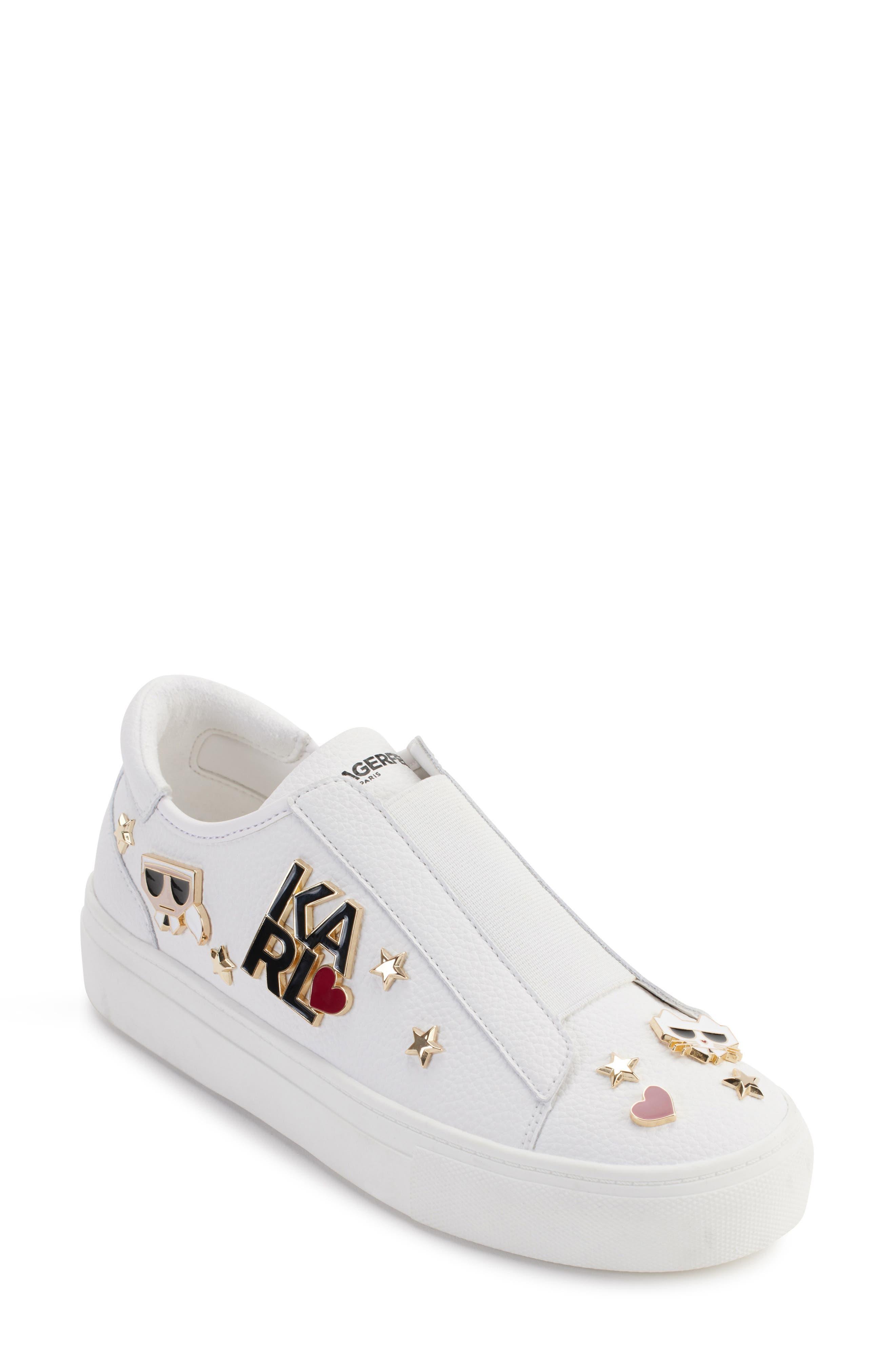 Karl Lagerfeld Caitie Slip-on Sneaker in White | Lyst