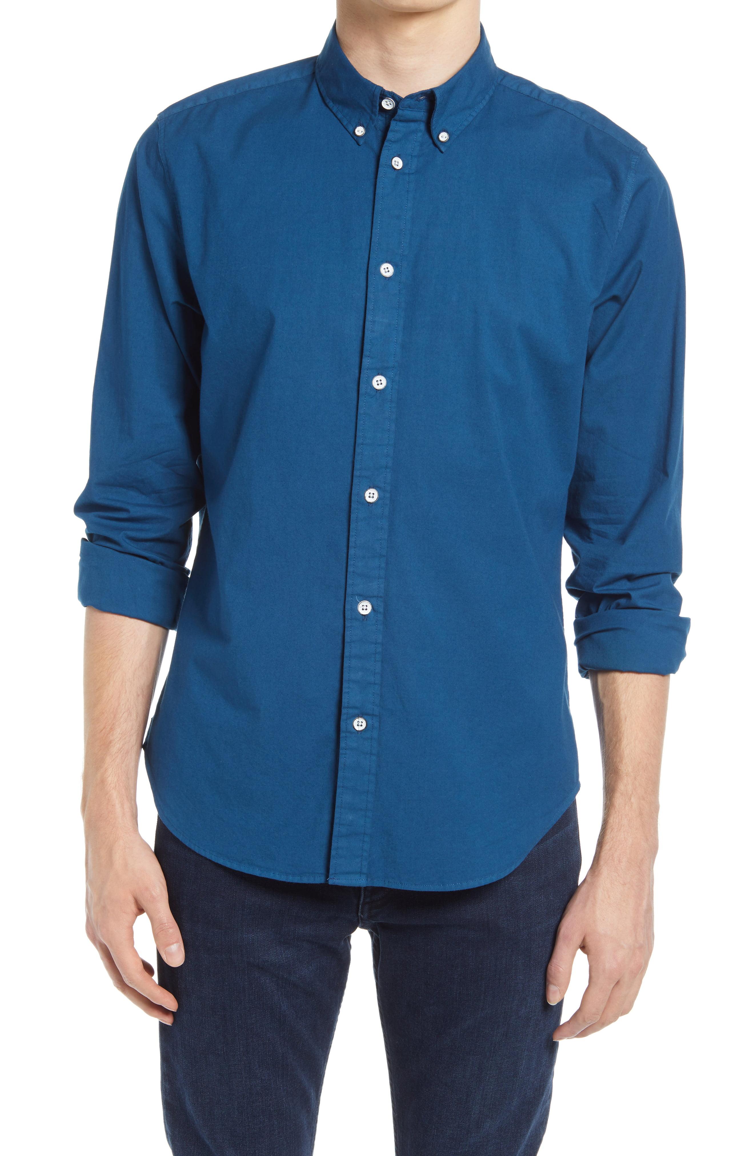 Rag & Bone Fit 2 Tomlin Poplin Buttondown Shirt in Blue for Men Lyst