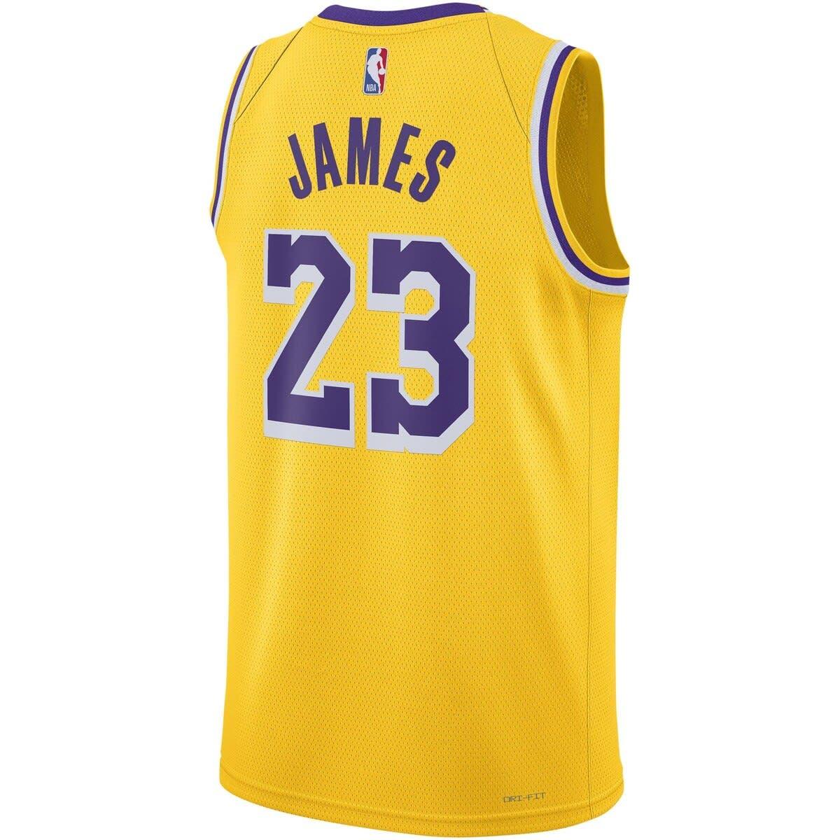Los Angeles Lakers Nike Classic Edition Swingman Jersey - White - Lebron  James - Unisex