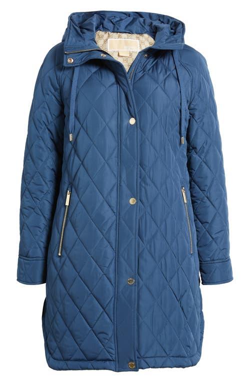 Hooded 450 Fill Power tabby Longline