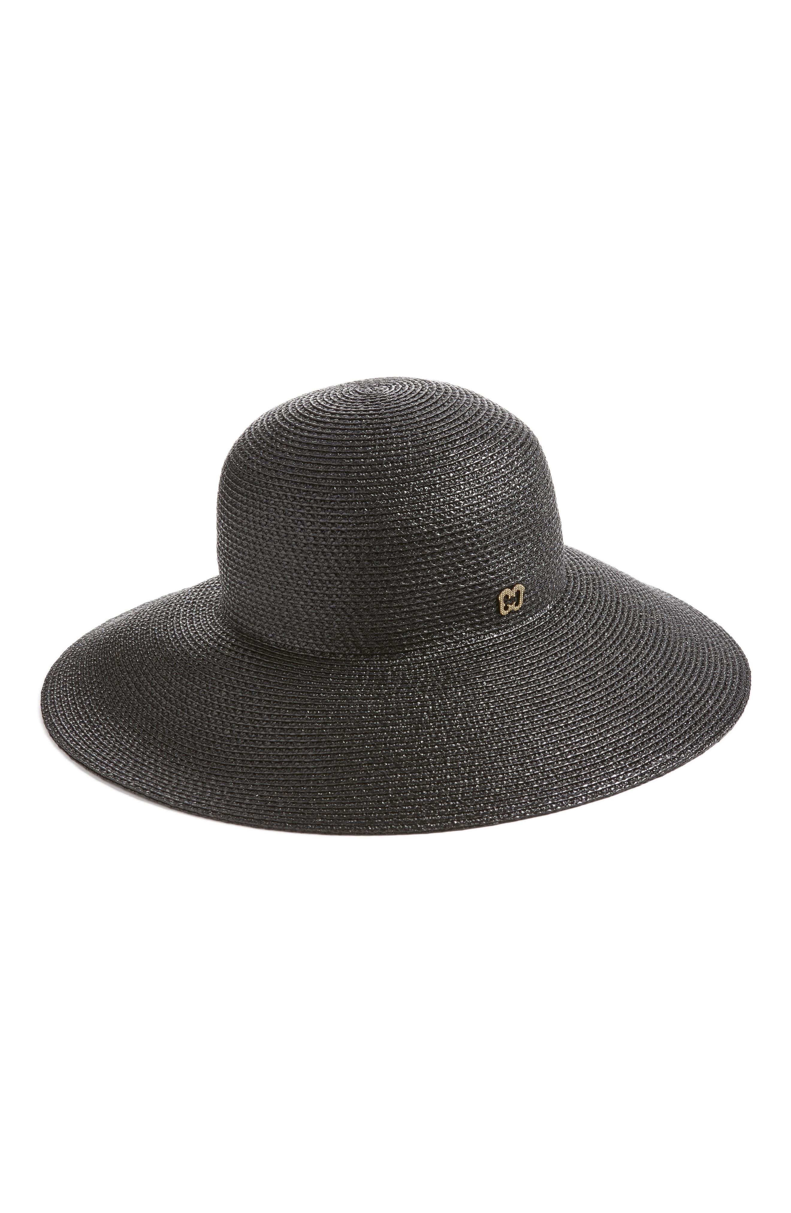 Eric Javits 'hampton' Straw Sun Hat in Black Lyst