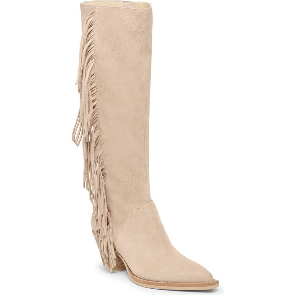 Dolce Vita Roley Fringe Western Boot in Natural Lyst