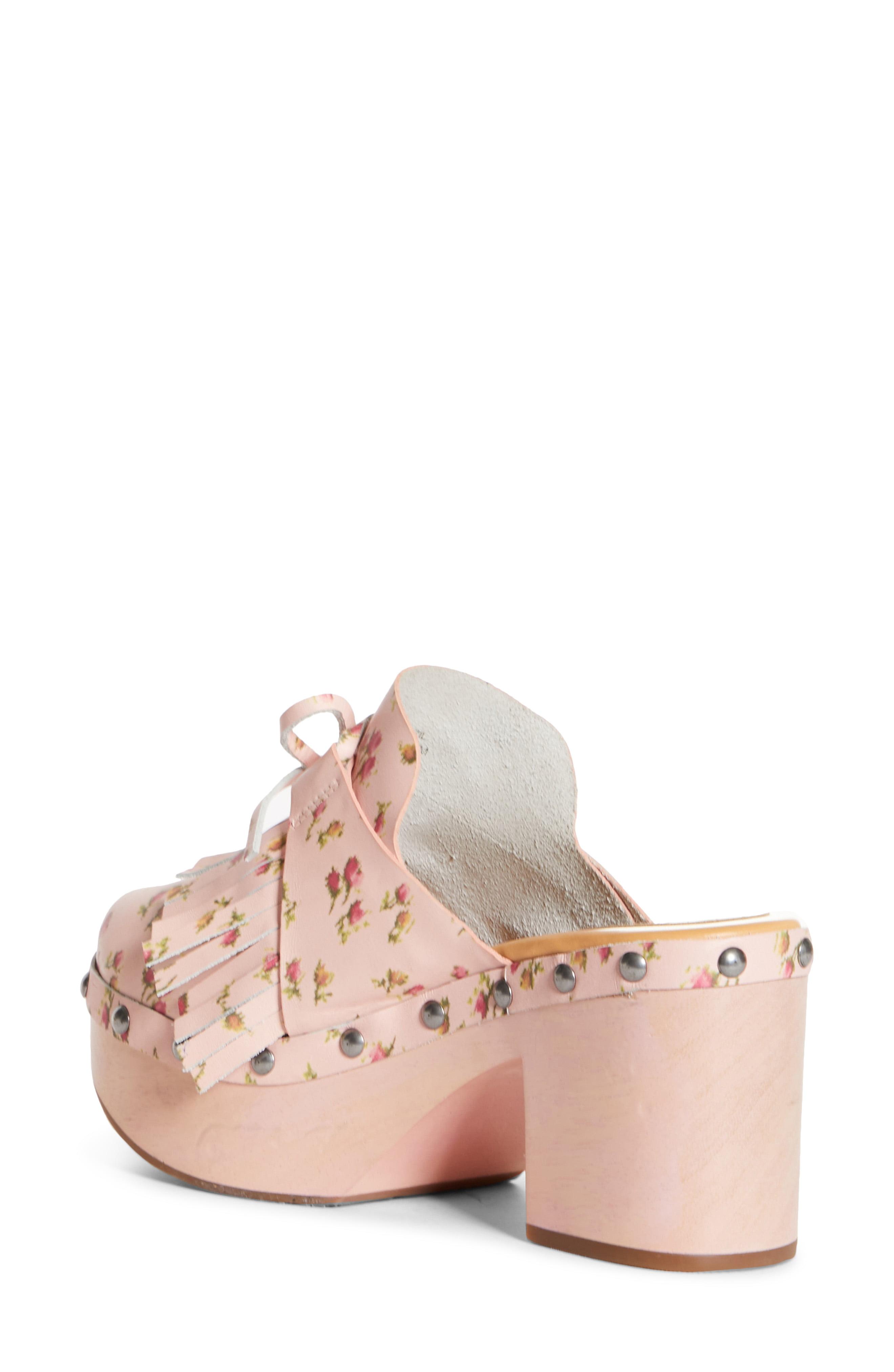Anna Sui Womens Printed Ashley Clog
