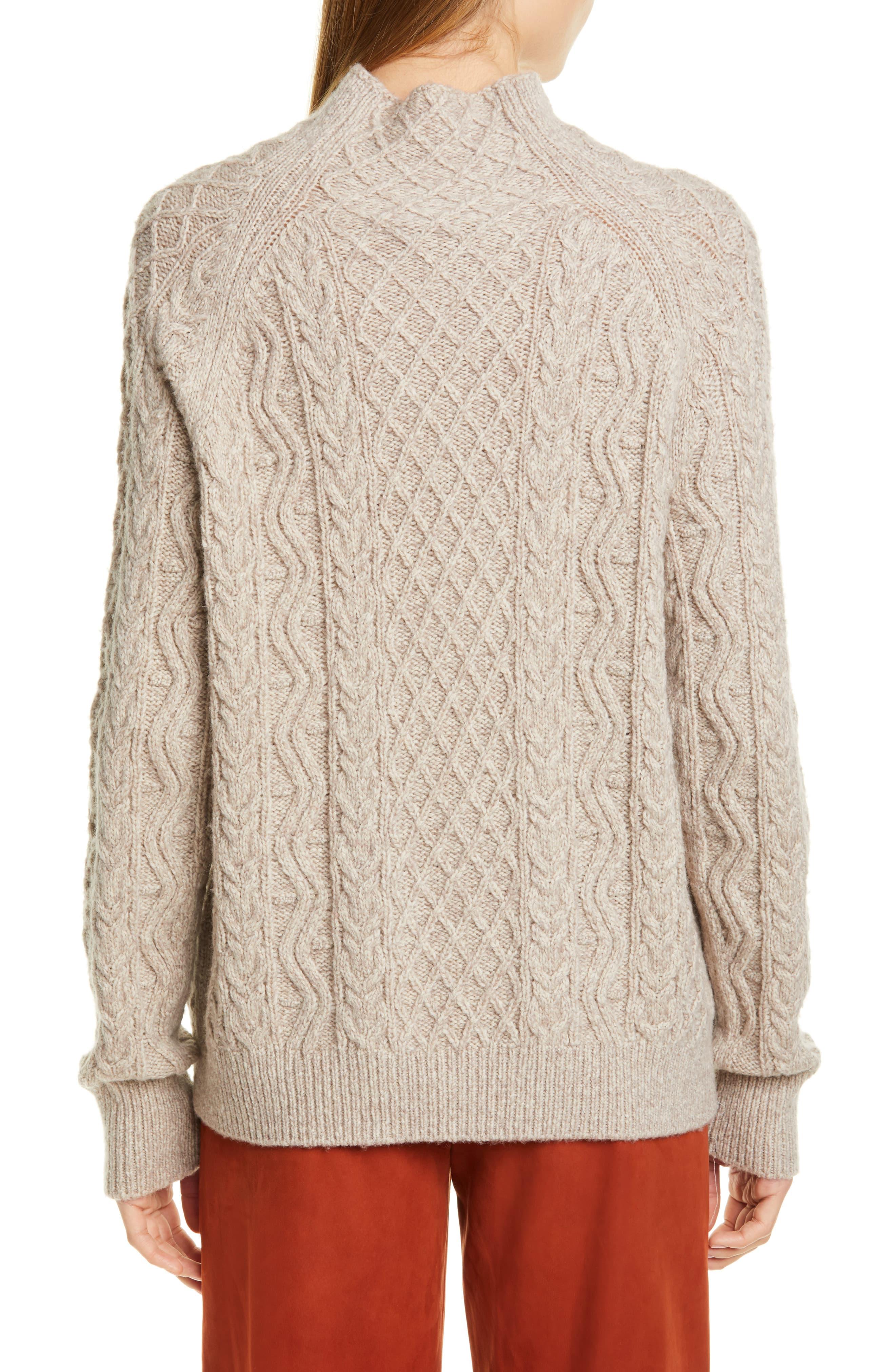 vince zig zag cable sweater