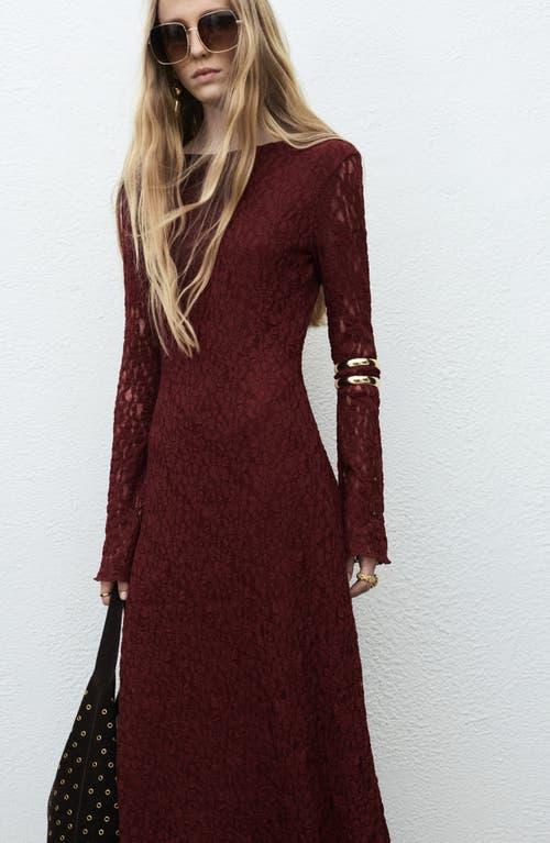 Mango Long Sleeve Lace Maxi Dress in Purple | Lyst Mango Long Sleeve Lace Maxi Dress in Purple | Lyst