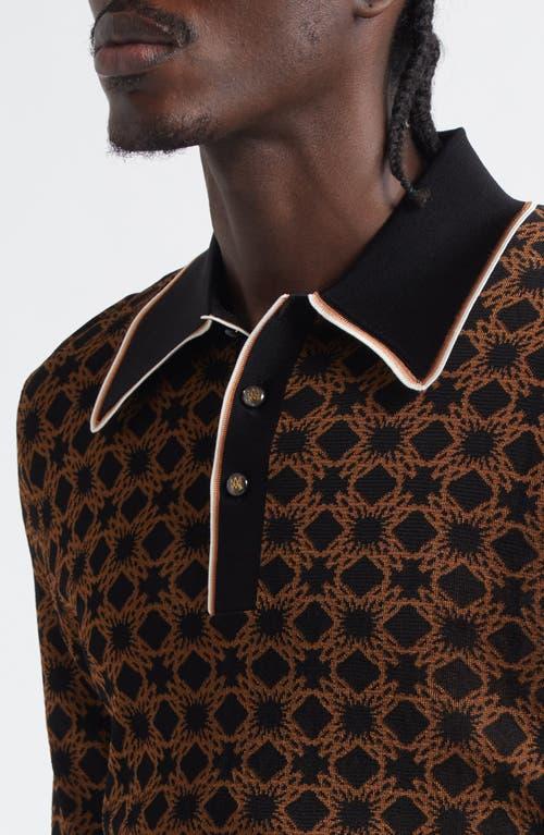Amiri Ma Quad Polo Sweater in Brown for Men | Lyst