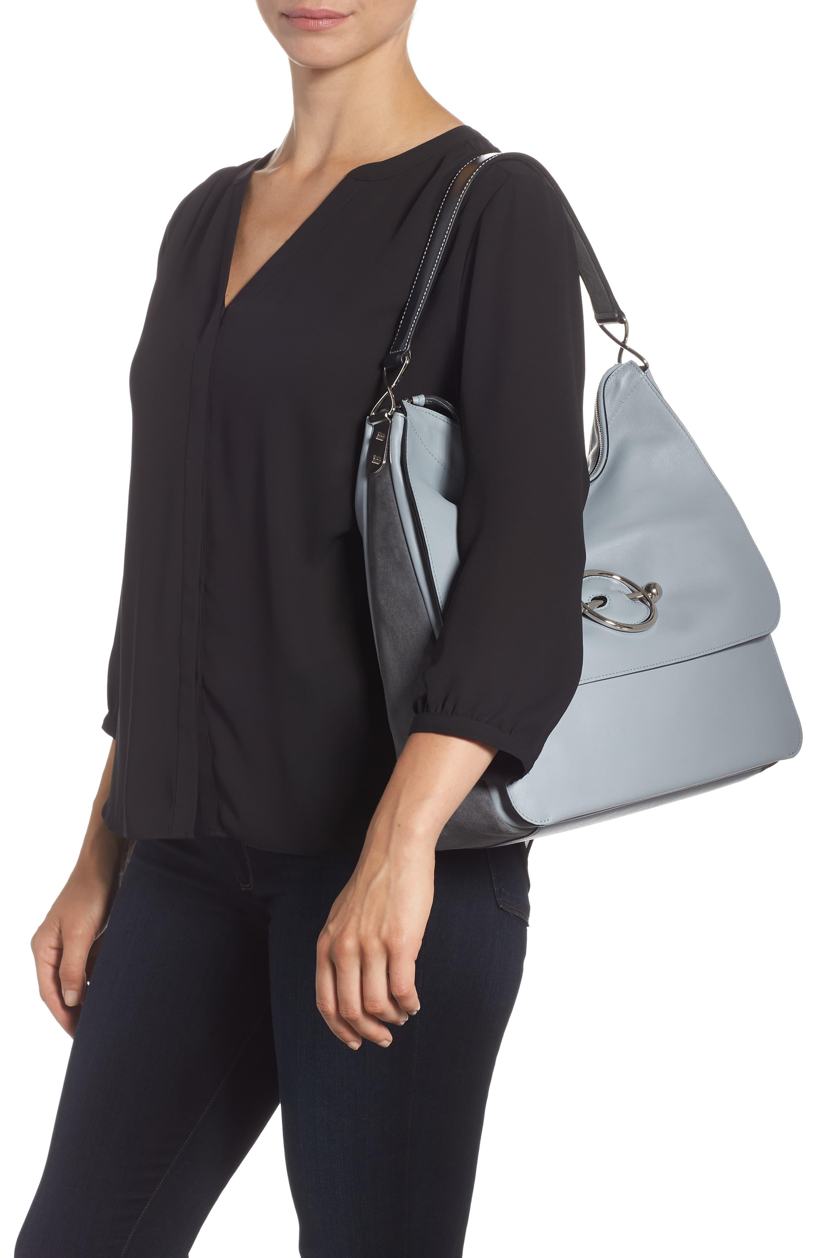 jw anderson disc leather shoulder bag