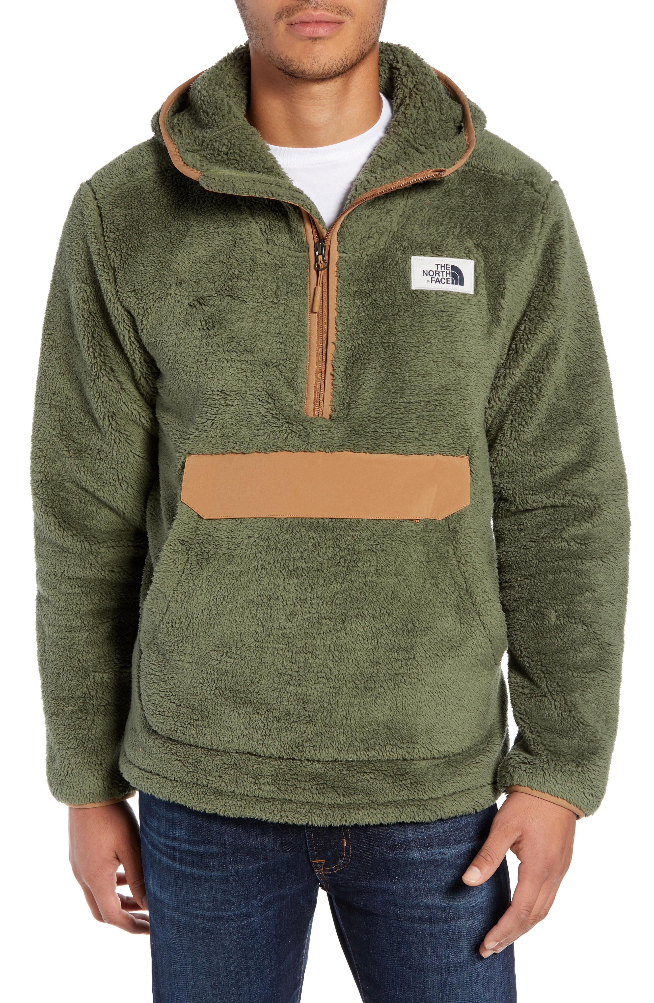 the north face campshire anorak fleece jacket