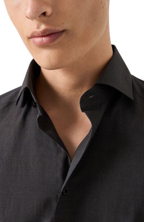 slim fit dress slacks Eton Geometric Cotton Four-way Stretch Shirt in Slim Fit – Blue – Uomo San  Francisco main image 1