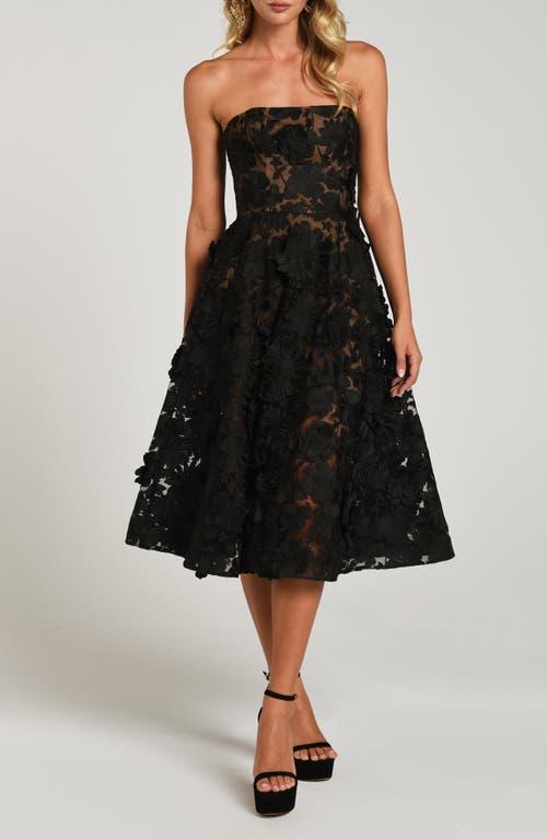 knee length dresses for ladies ASHLEYlauren 11236 Strapless Floral Sequin Gown main image 0
