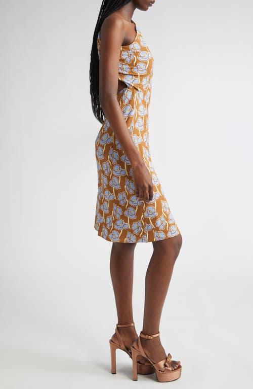 ワンピース VERSACE Printed stretch crepe one-shoulder dress Versace Printed Stretch Crepe One-Shoulder Dress | Lyst