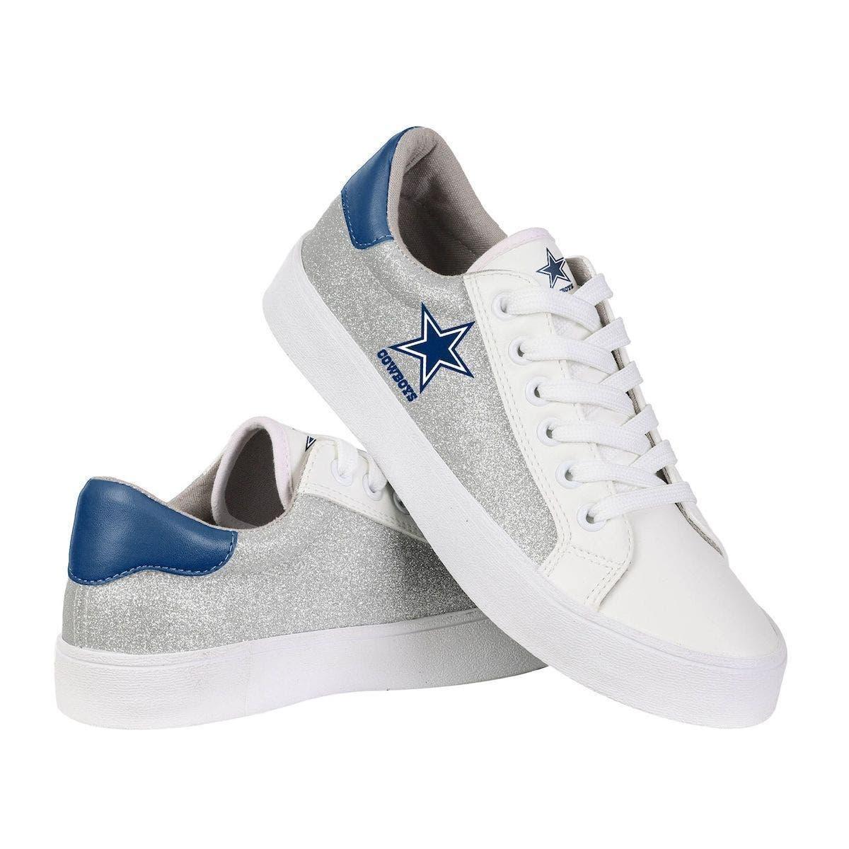 Dallas Cowboys Low Top White Canvas Shoe FOCO
