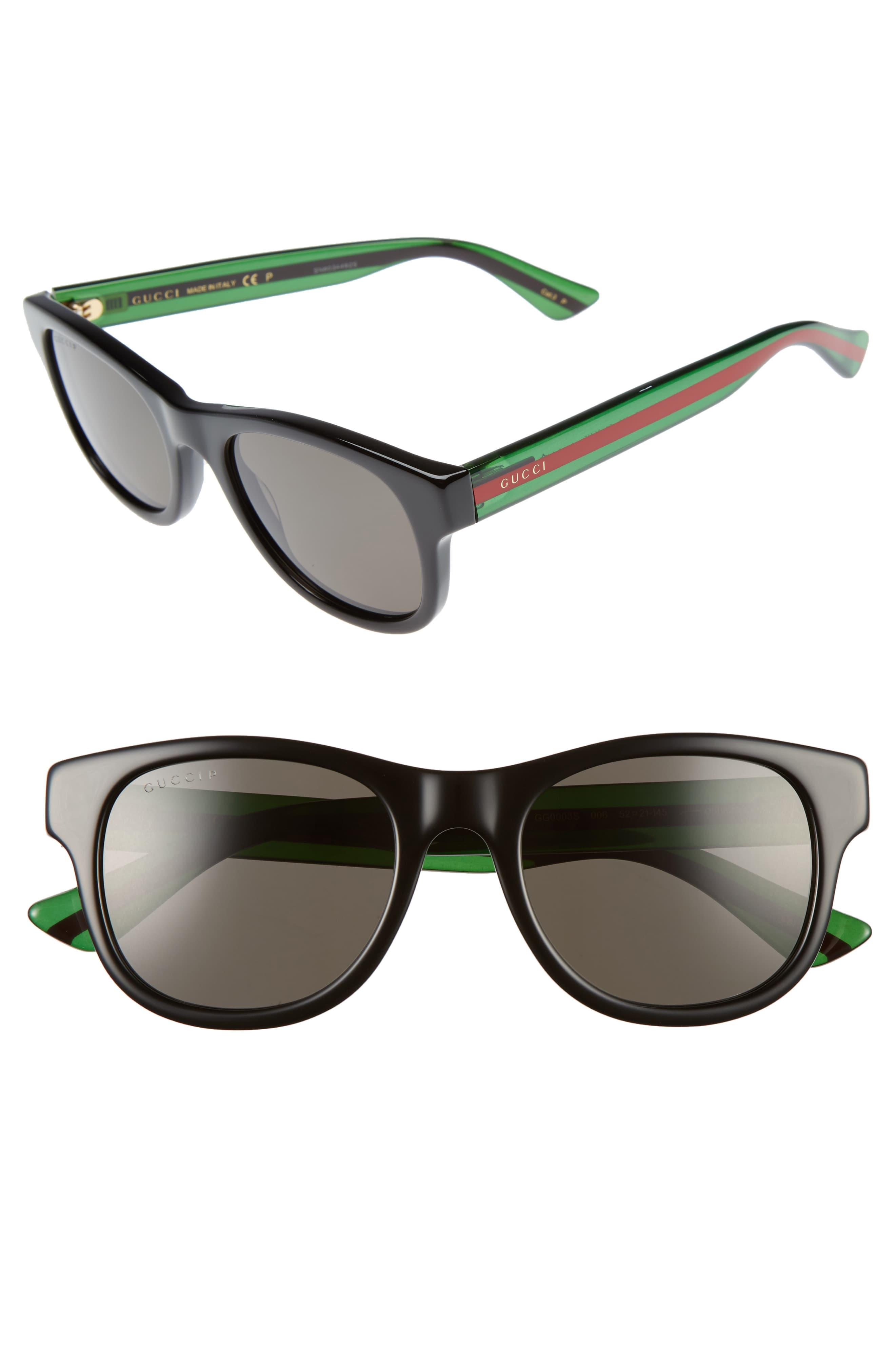 Gucci Pop Web 52mm Sunglasses in Gray for Men Lyst