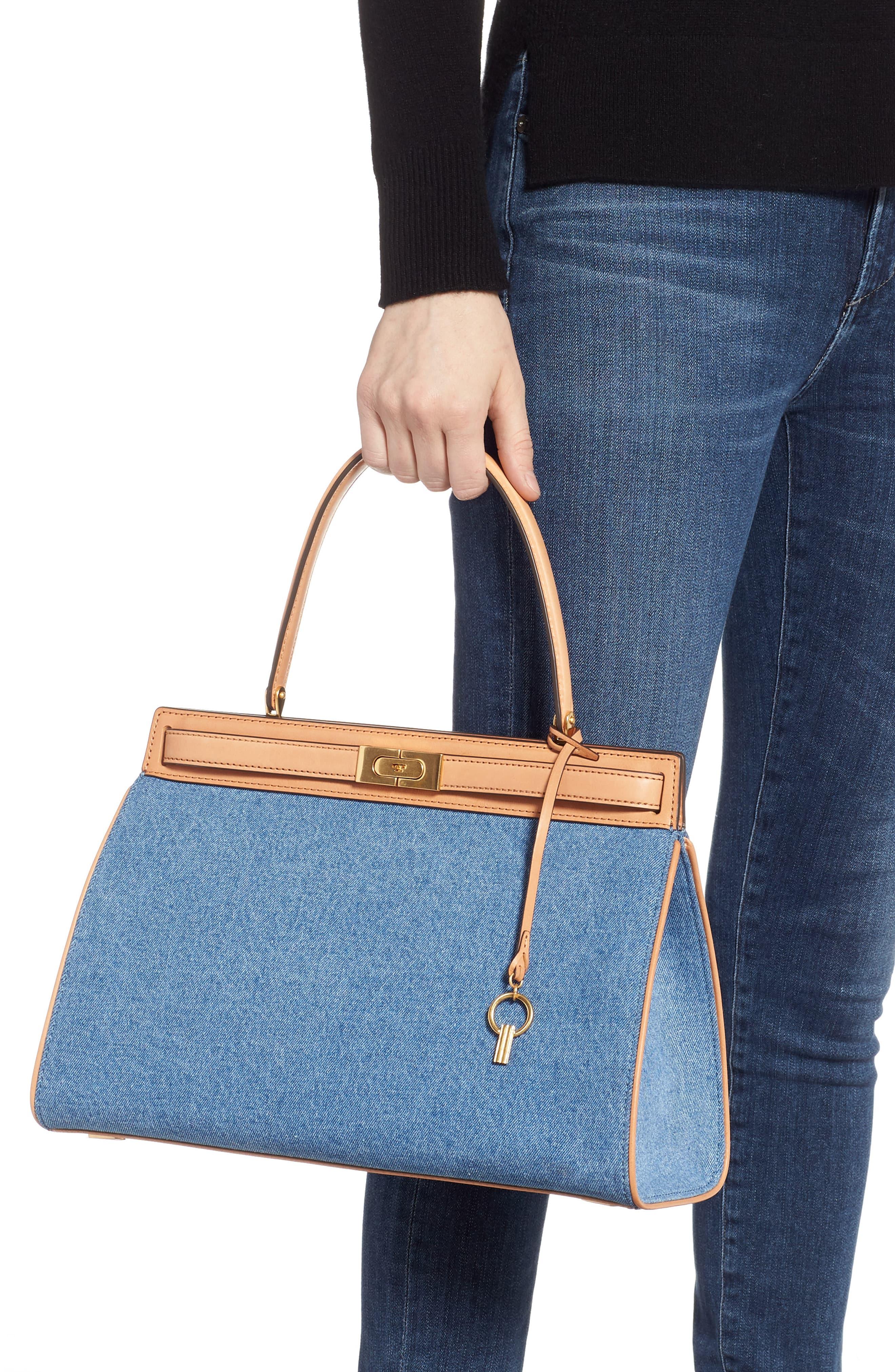 tory burch denim bag