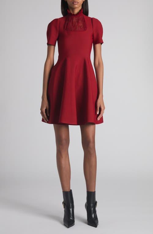 strapless open back dress Red High Neck Puff Sleeve Skater Dress – AX Paris main image 0