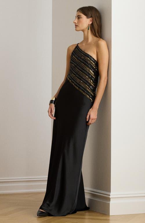 ralph lauren black one shoulder dress One Shoulder Dress Ralph Lauren Evening Wear Ralph Lauren One Shoulder Dress  Shop