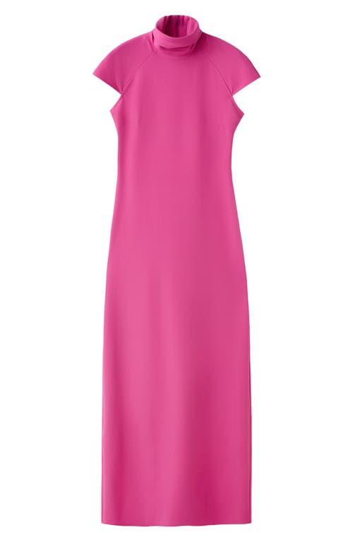 mango pink cape dress Flared cape dress