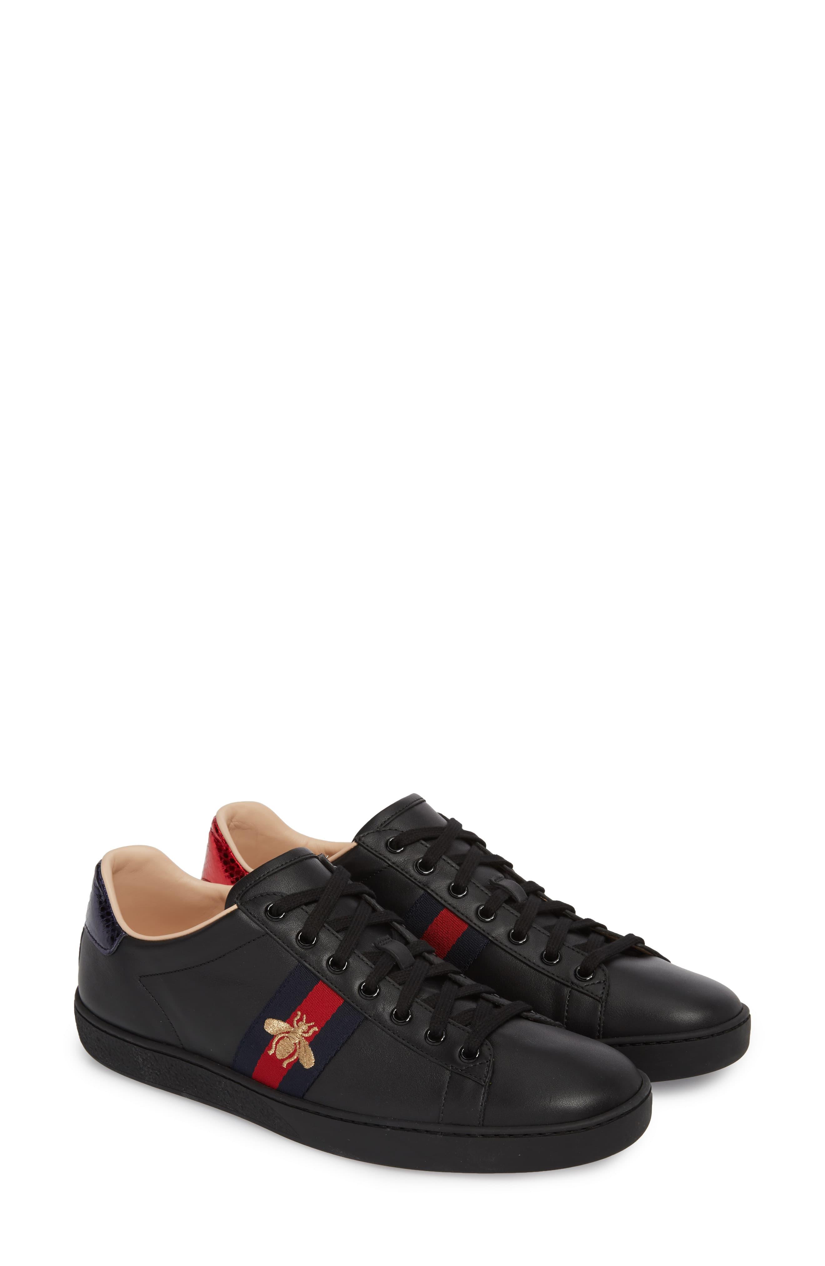 gucci new ace leather sneakers