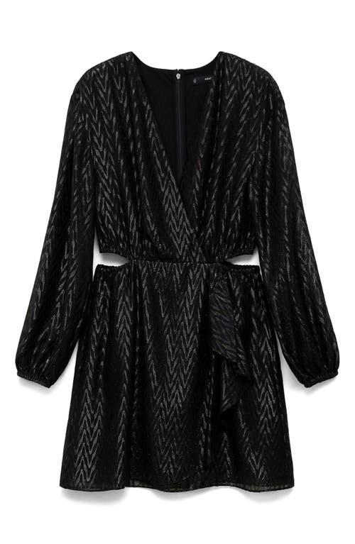 black square neck long dress Mac Duggal - Black Beaded Square Neck Long Sleeve Jersey Gown main image 1