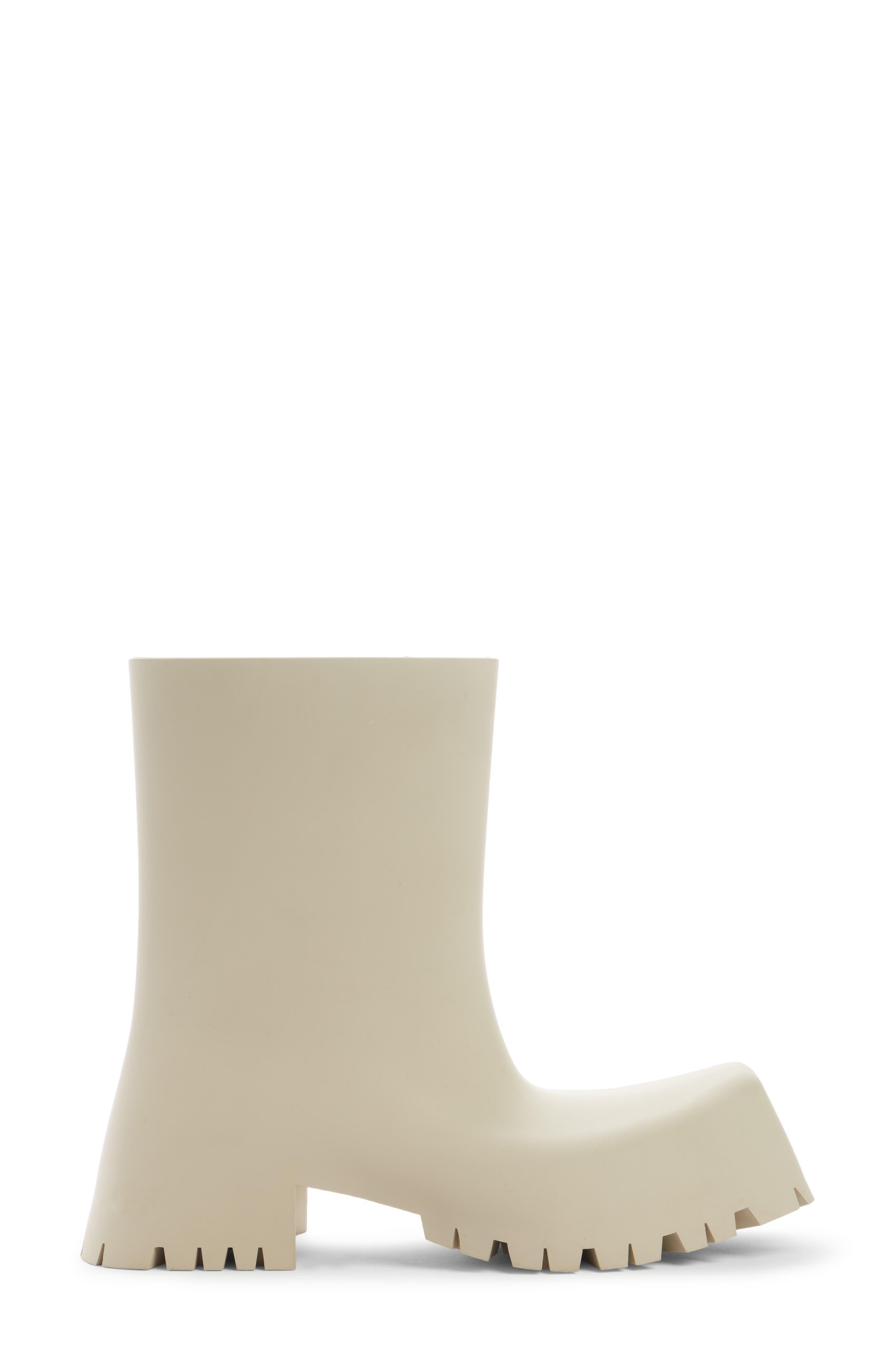 Balenciaga Trooper Rubber Boot in White for Men | Lyst