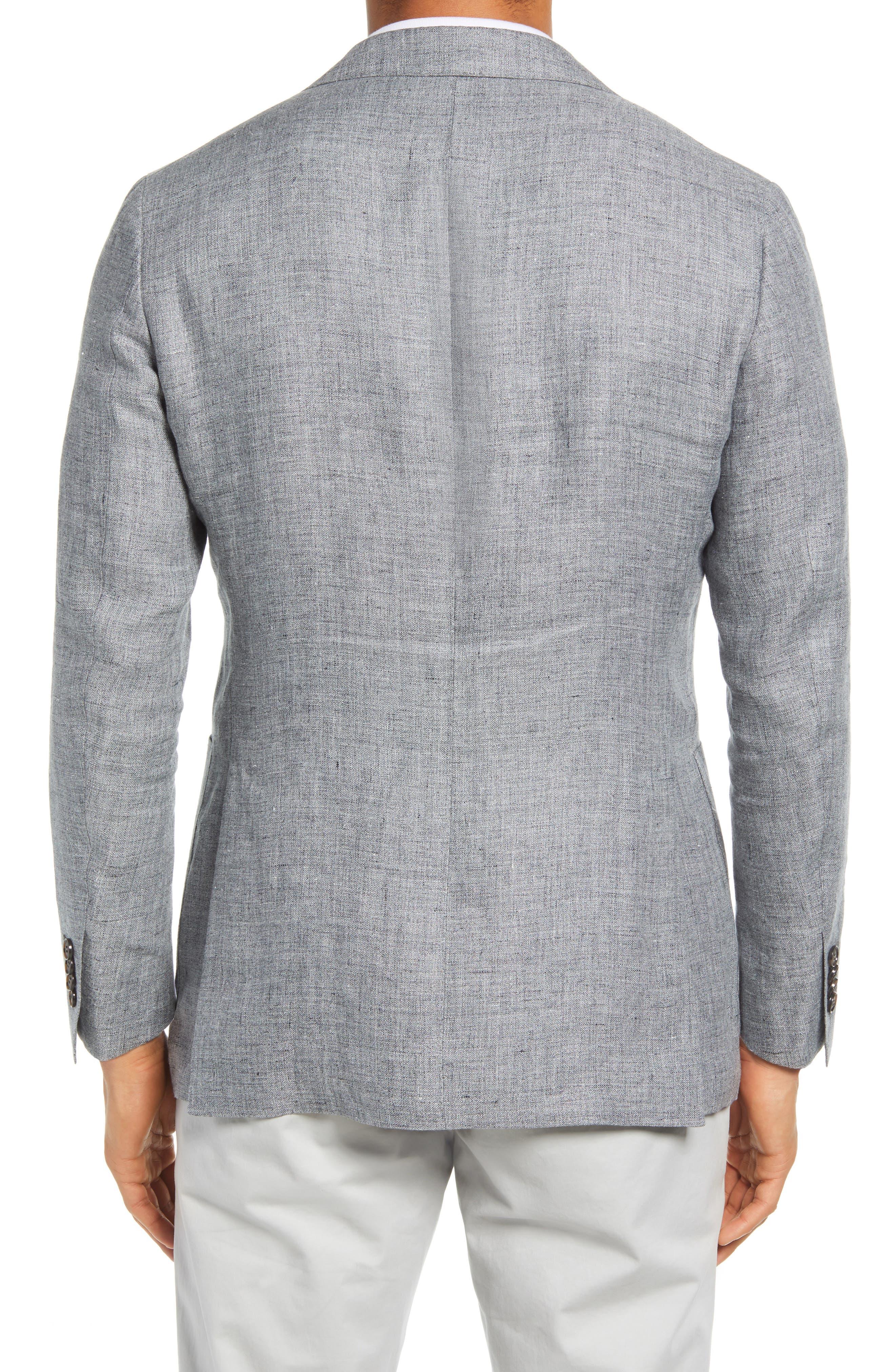 SUITSUPPLY Suit Supply Havana Linen Suit Jacket in Gray for Men | Lyst