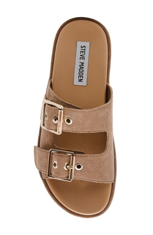 【Steve Madden】ケイティ スライド サンダル Steve Madden Katie Platform Slide Sandal in Brown | Lyst