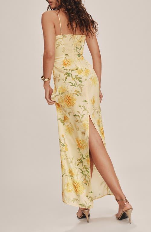 frankie floral silk maxi dress Reformation Frankie Silk Slip Maxi Dress