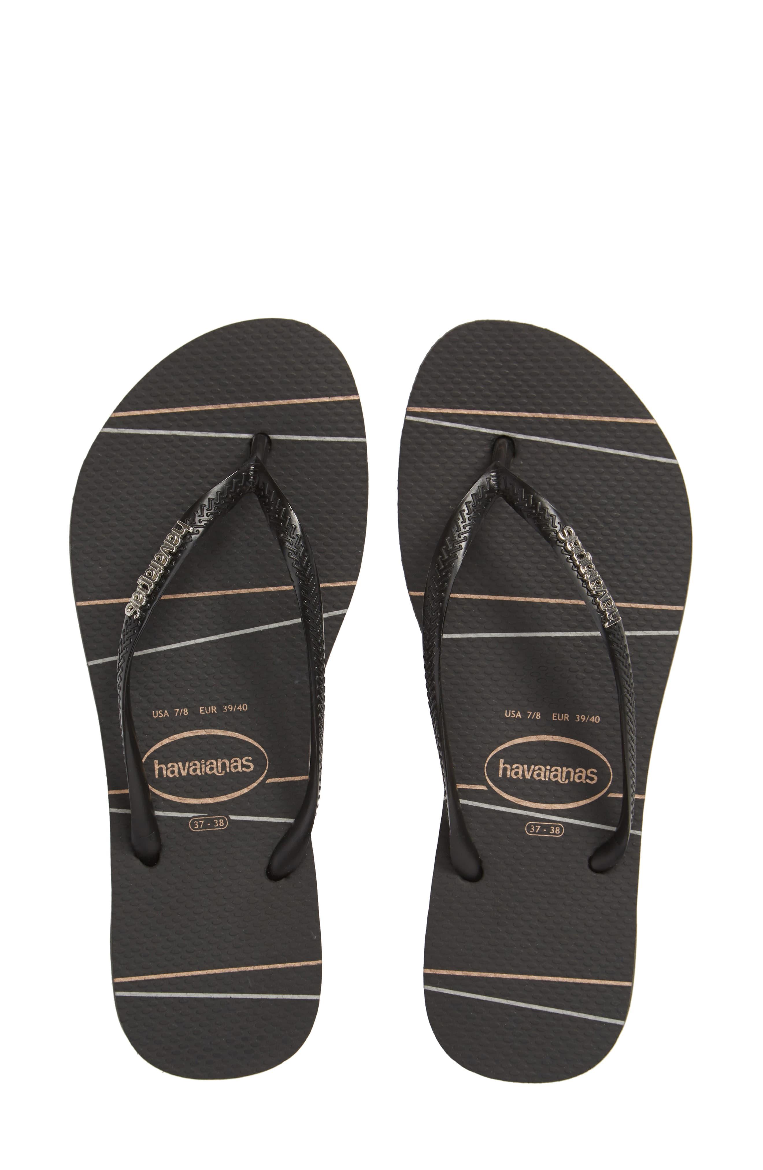 black thin havaianas