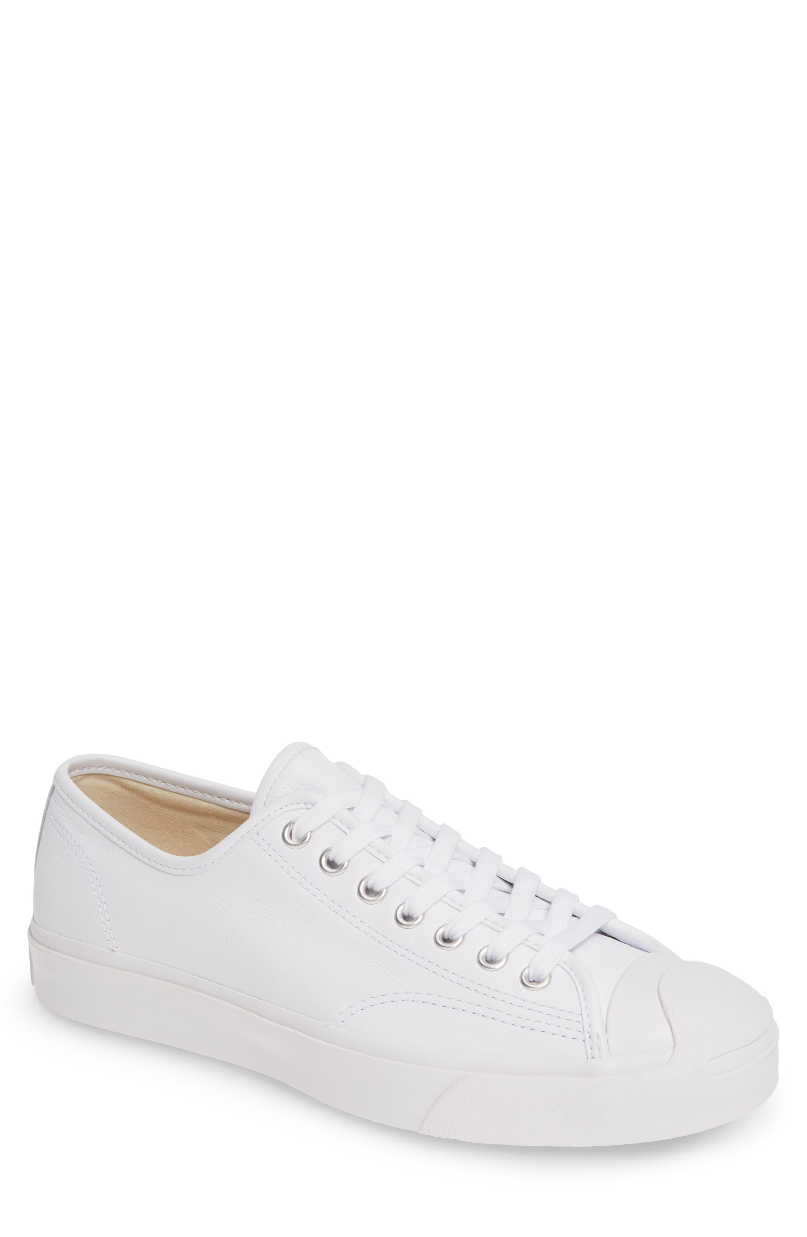 Converse 'jack Purcell' Leather Sneaker in White Leather (White) for ...