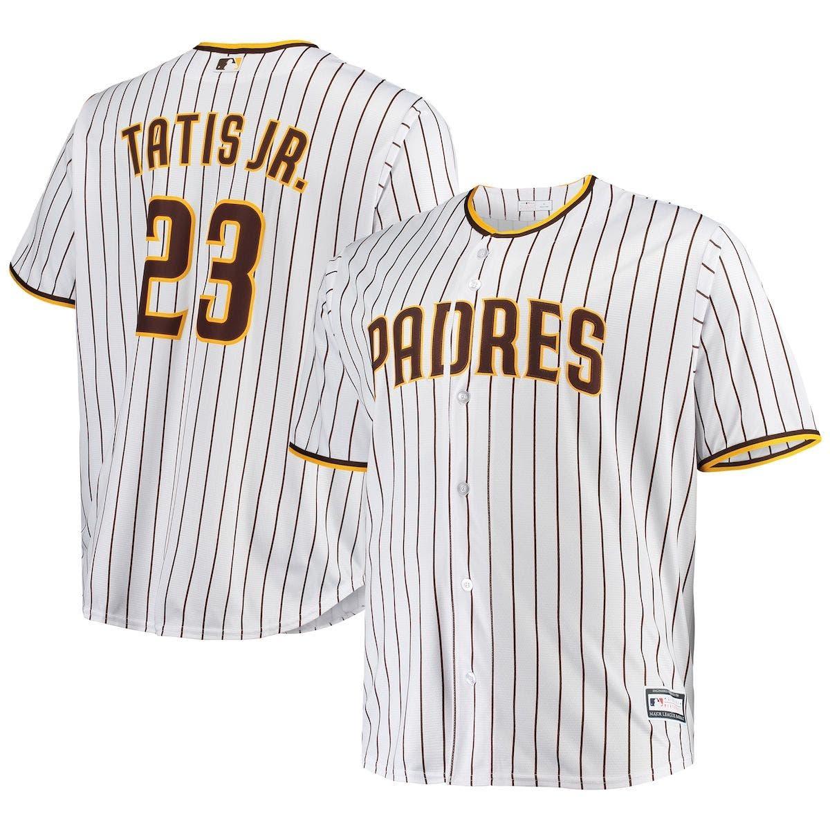 Men's Fernando Tatis Jr. Oatmeal/Heathered Charcoal San Diego Padres Big &  Tall Name & Number