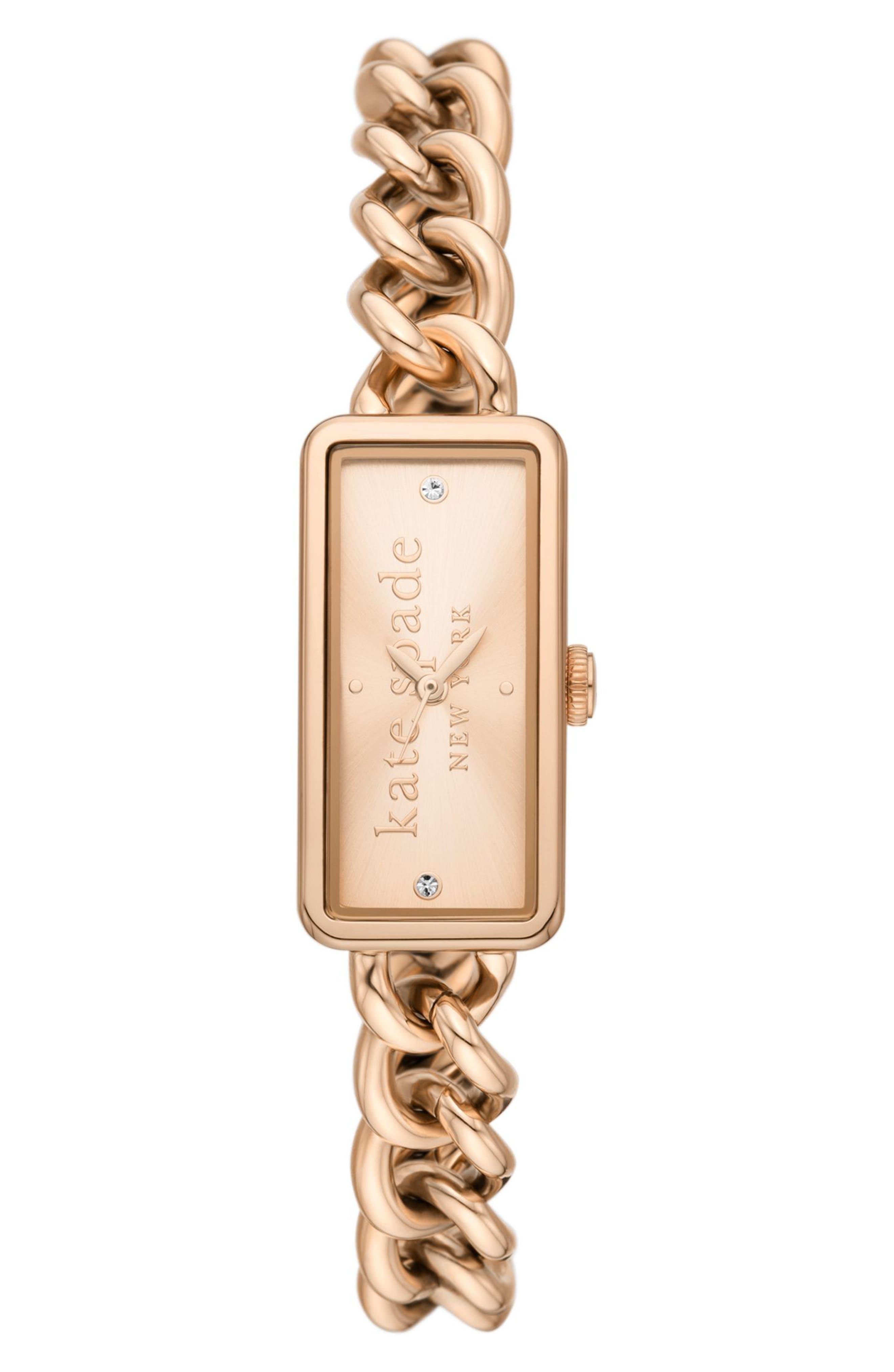 Kate Spade Rosedale Quartz Three Hand Rose Goldtone Stainless Steel